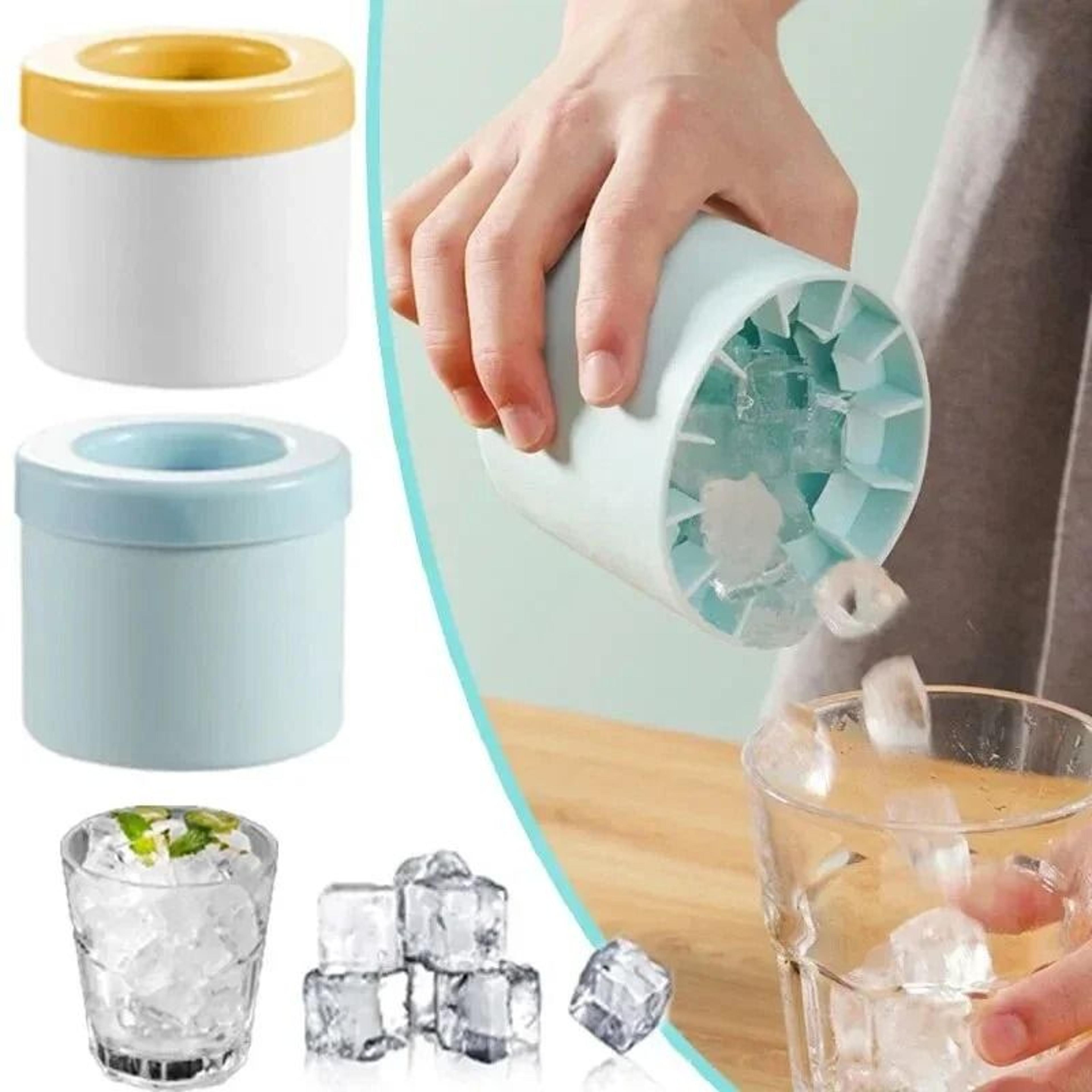 silicone round ice cube bucket mold creative diy freeze maker barware tool