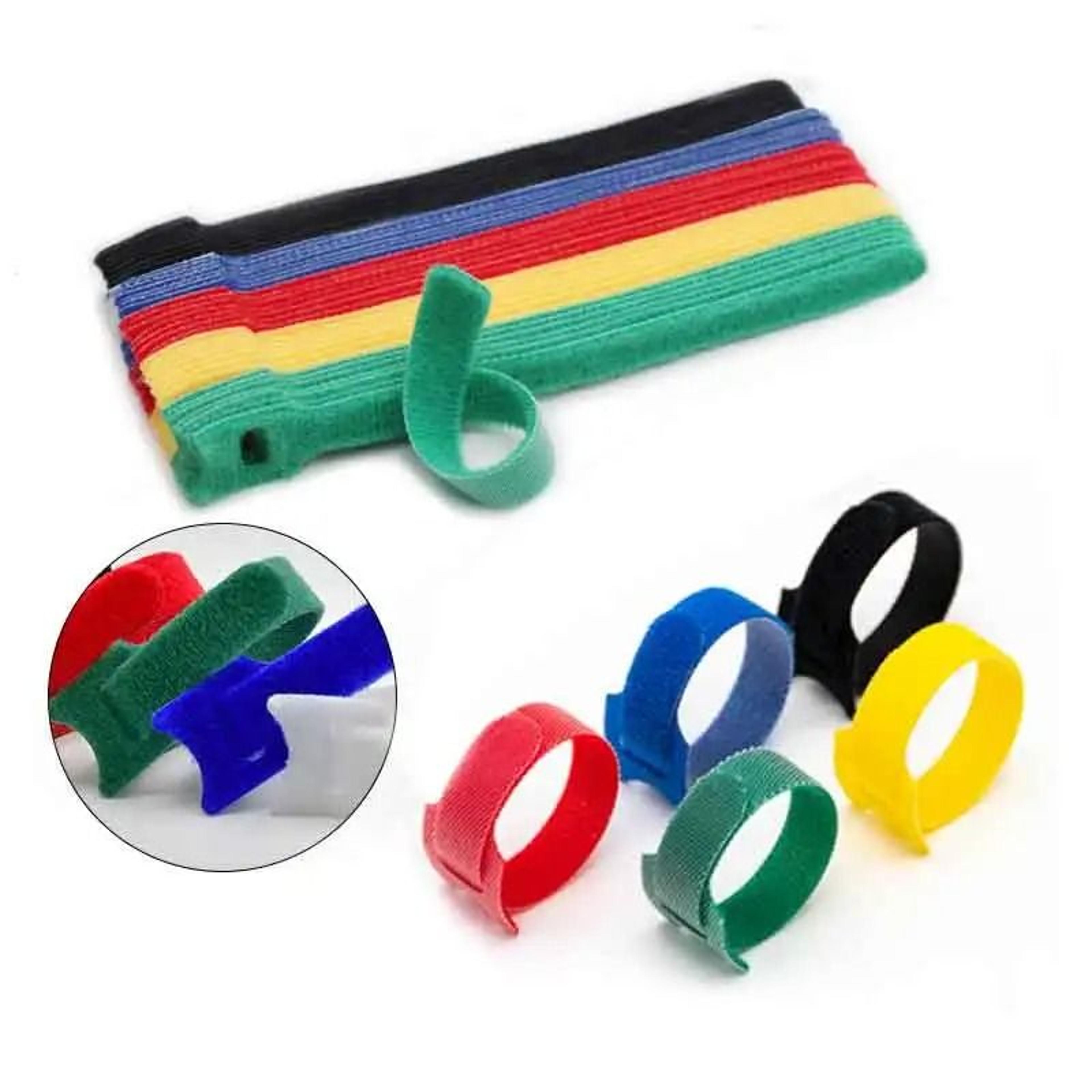 50/100pcs detachable reusable colored nylon cable ties t-type wire wrap