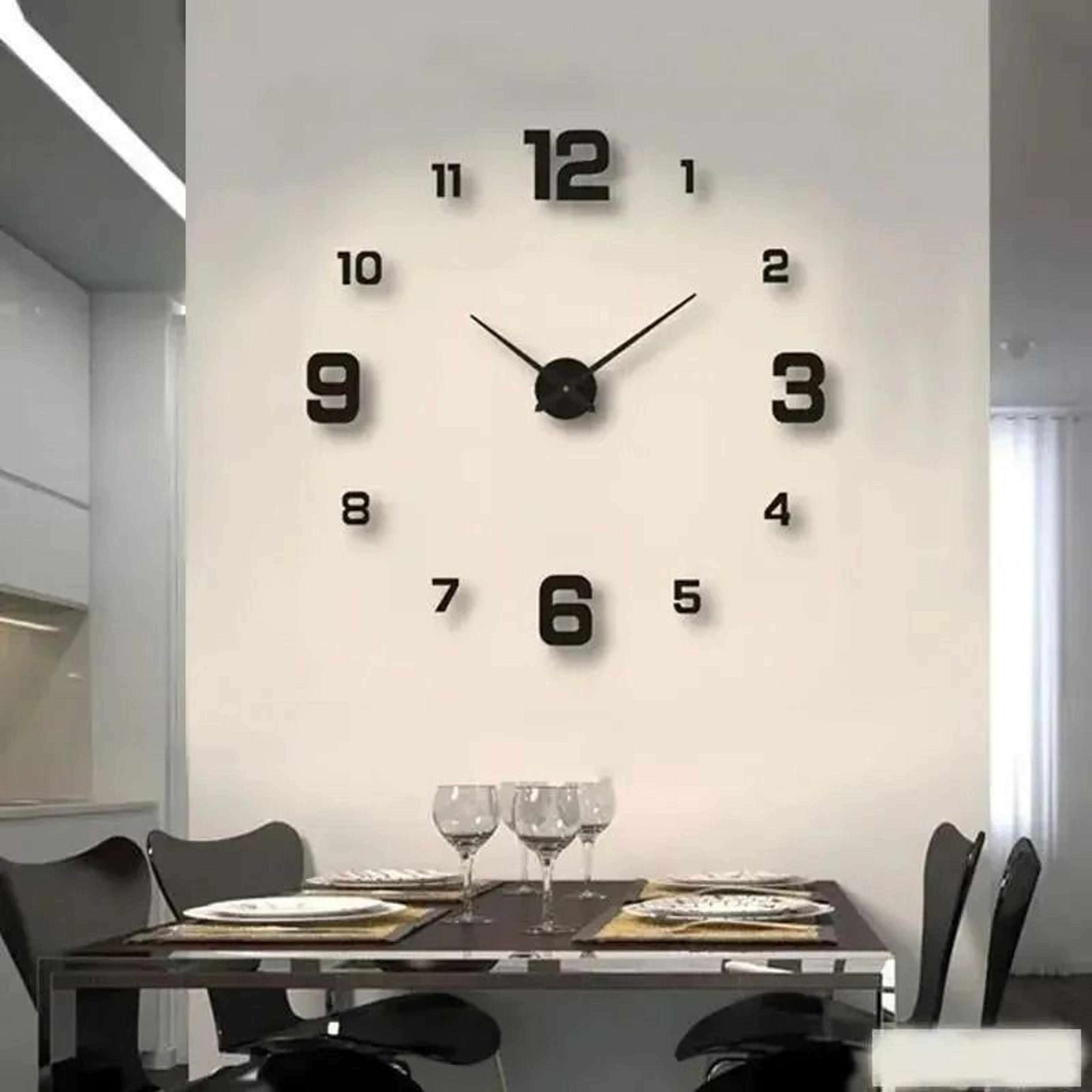 creative frameless diy wall clock silent 3d mirror sticker home decor
