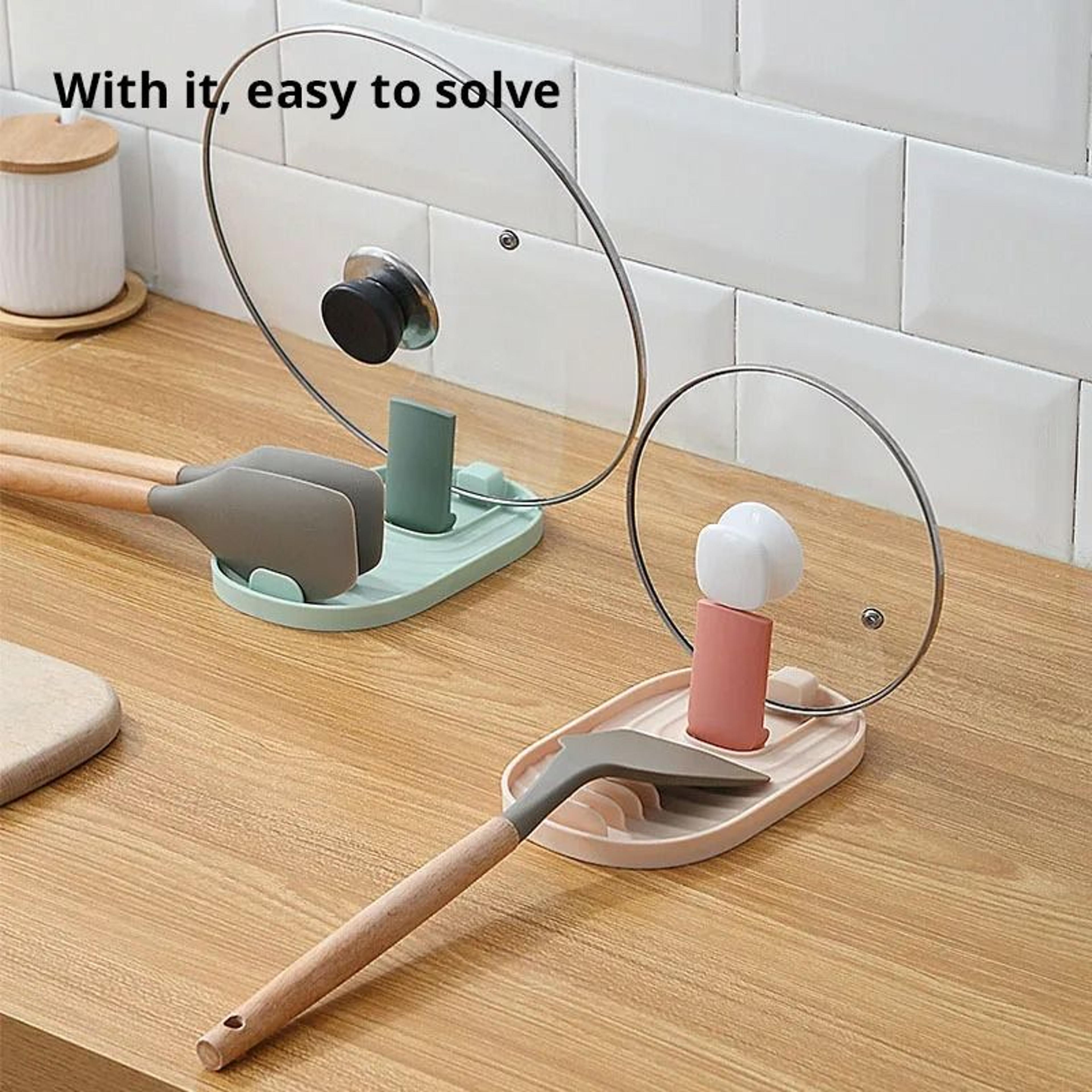silicone pot lid holder spoon rest utensil spatula rest kitchen rack