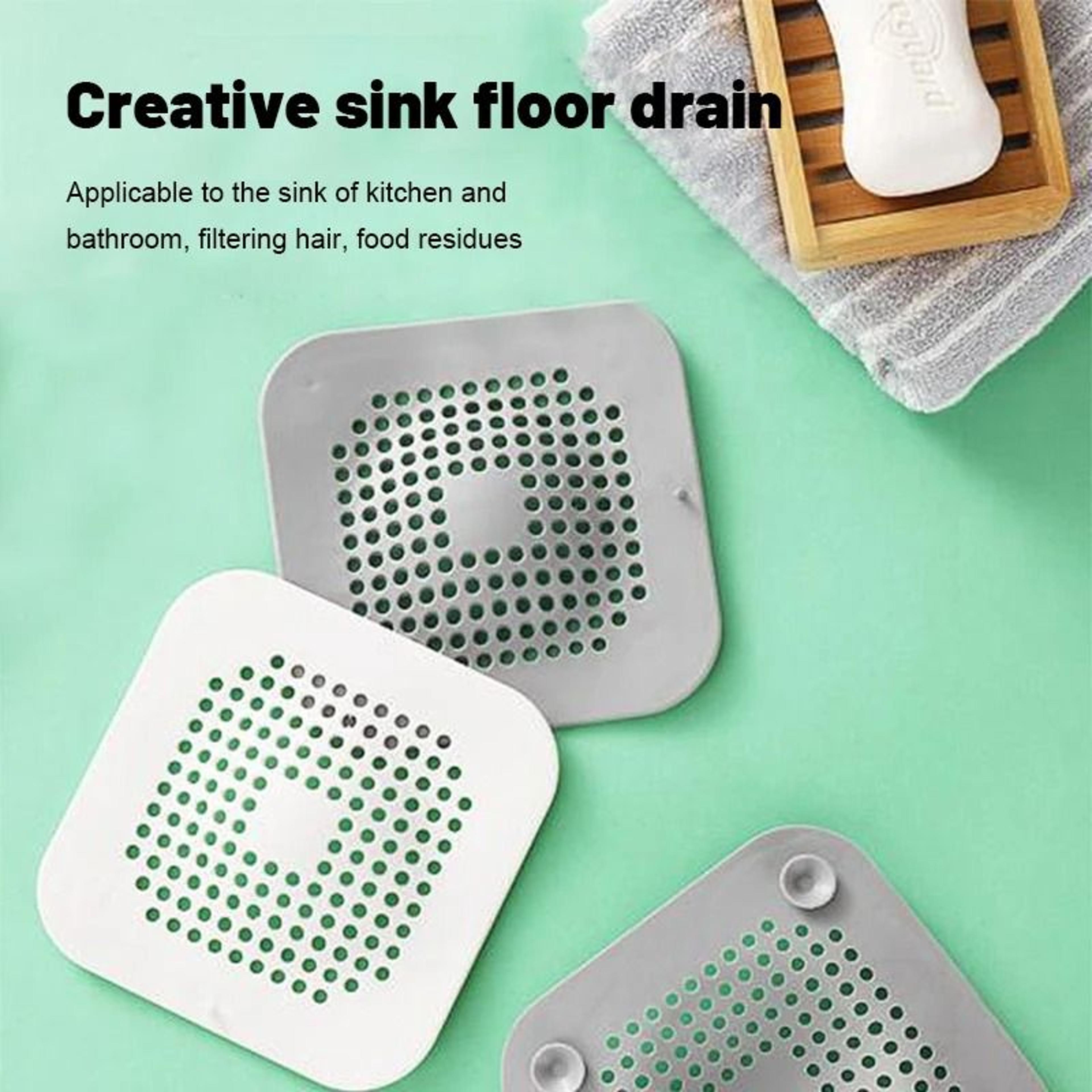 silicone drain hair catcher kitchen sink strainer bathroom floor plug