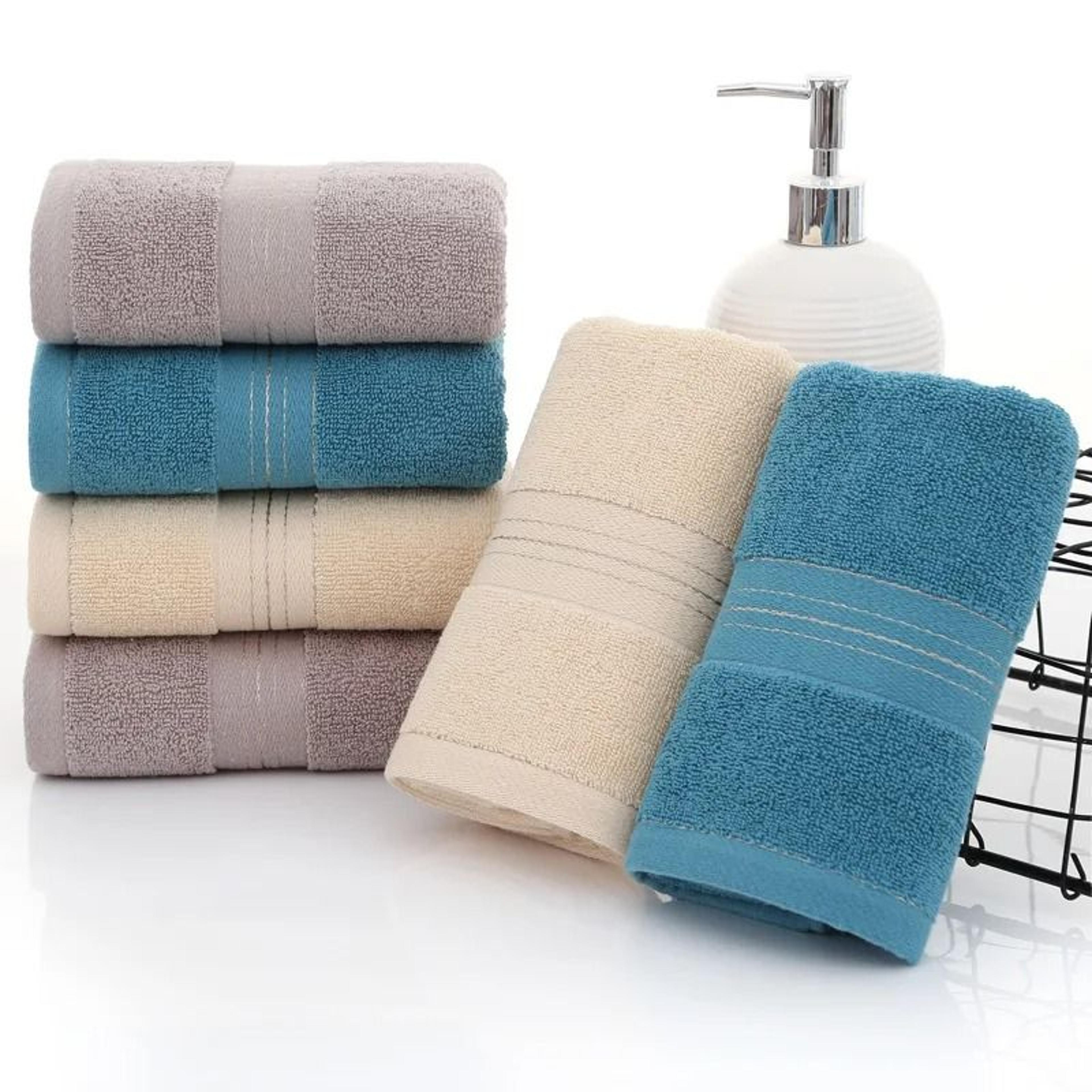 thickened pure cotton bath towel ultra absorbent soft solid color washcloth