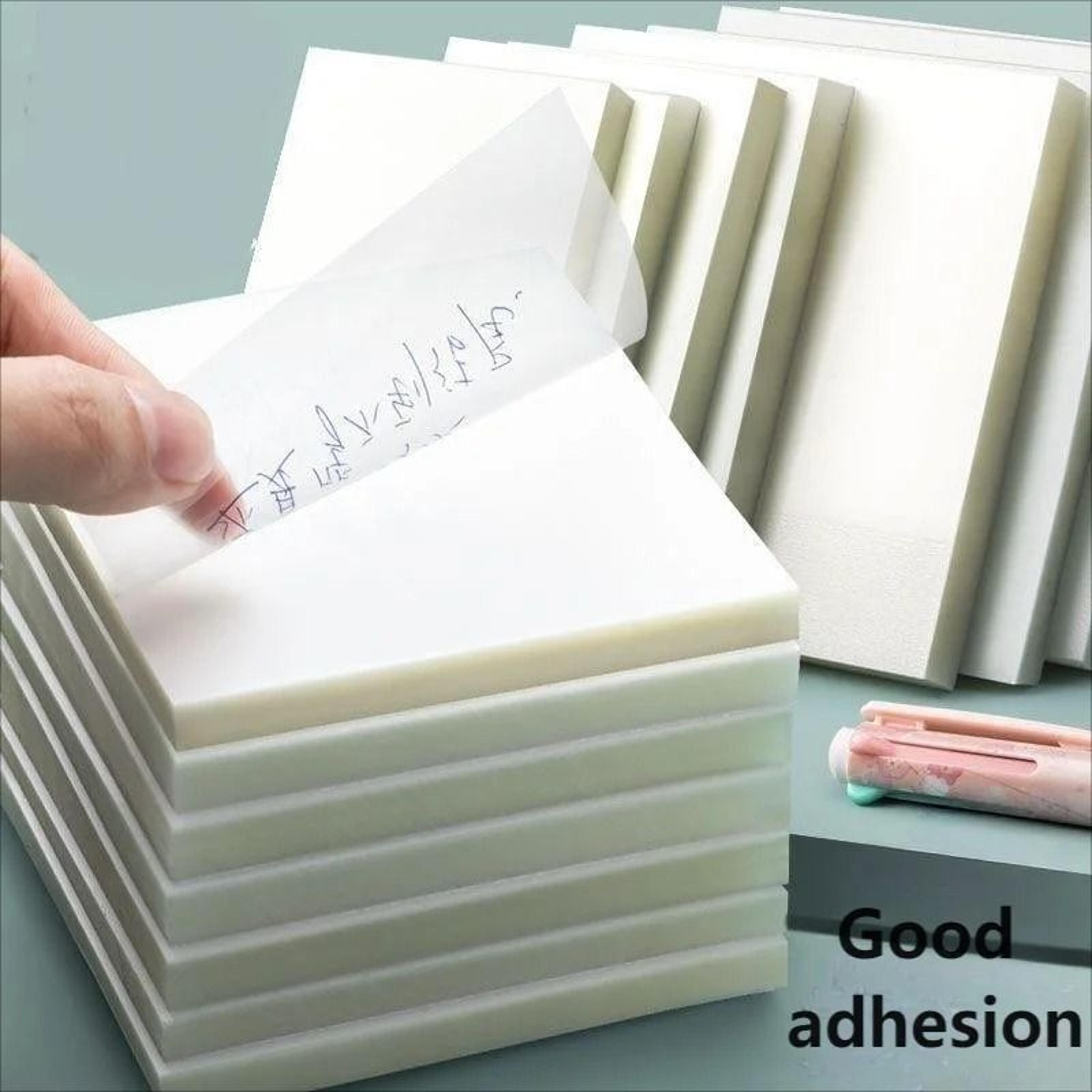 2pcs transparent sticky notes see through clear pet memo tabs flags