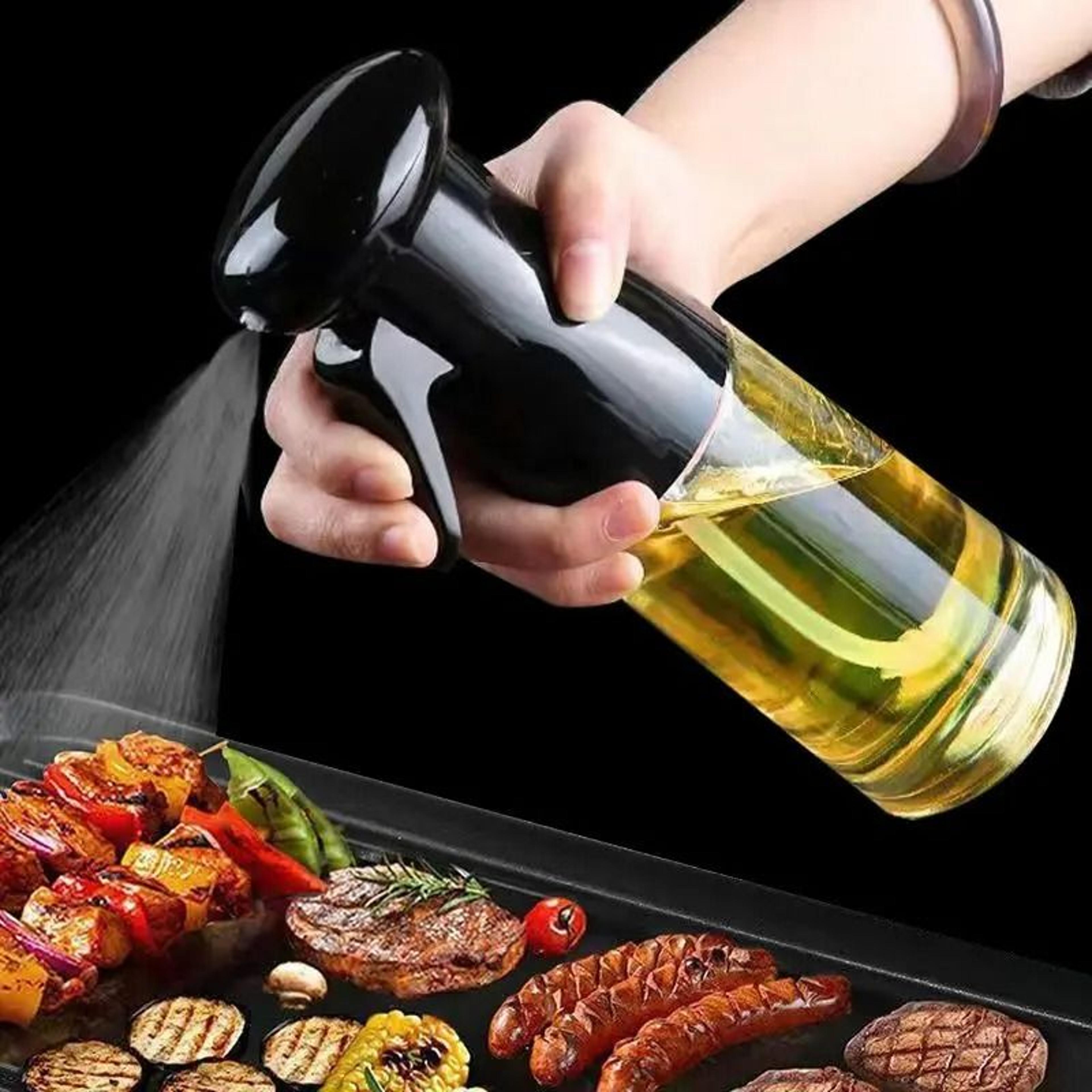 olive oil sprayer bottle transparent black cooking oil dispenser mister