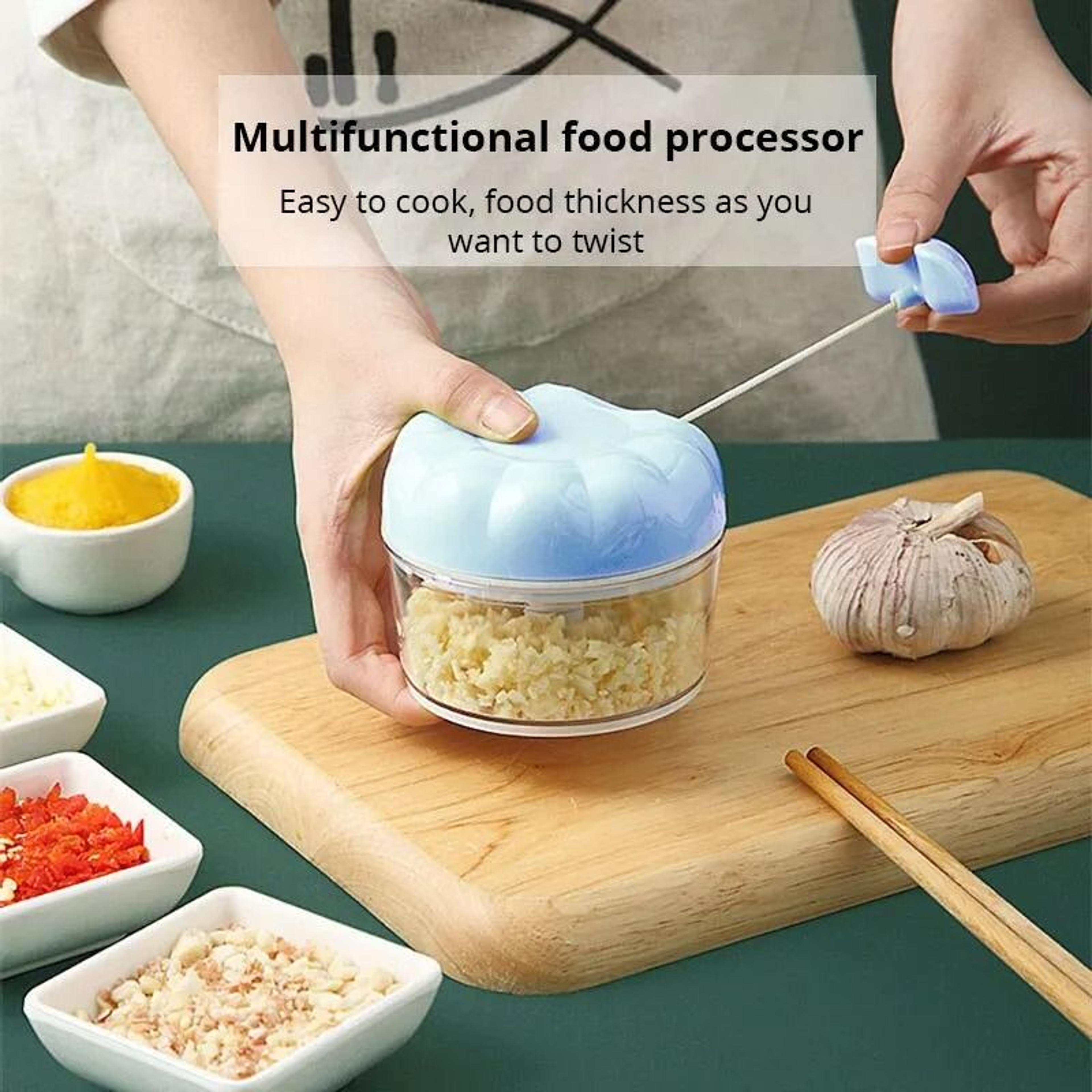 manual hand pull garlic chopper vegetable chopper food processor blender