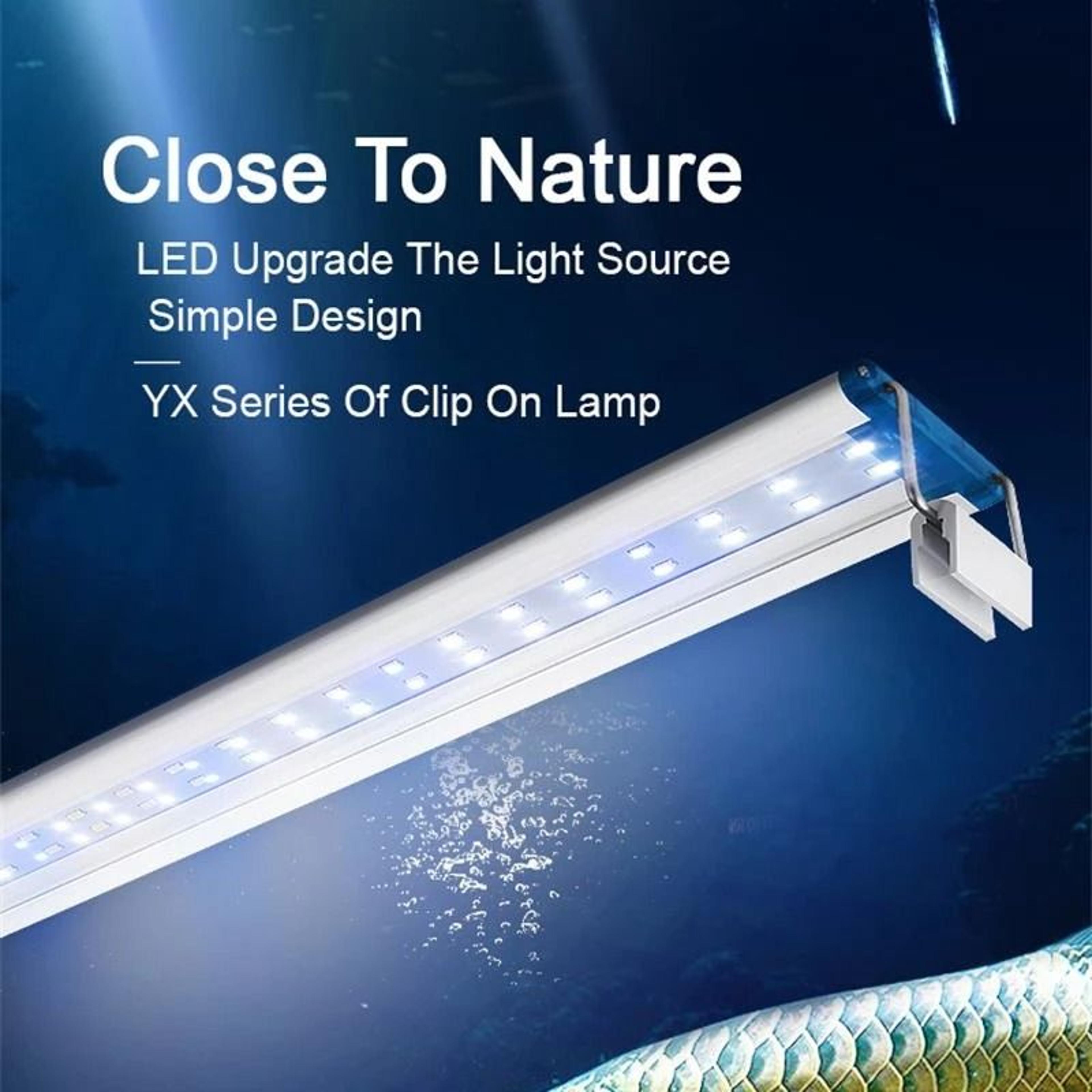 extensible waterproof clip on led aquarium light super slim fish tank lamp