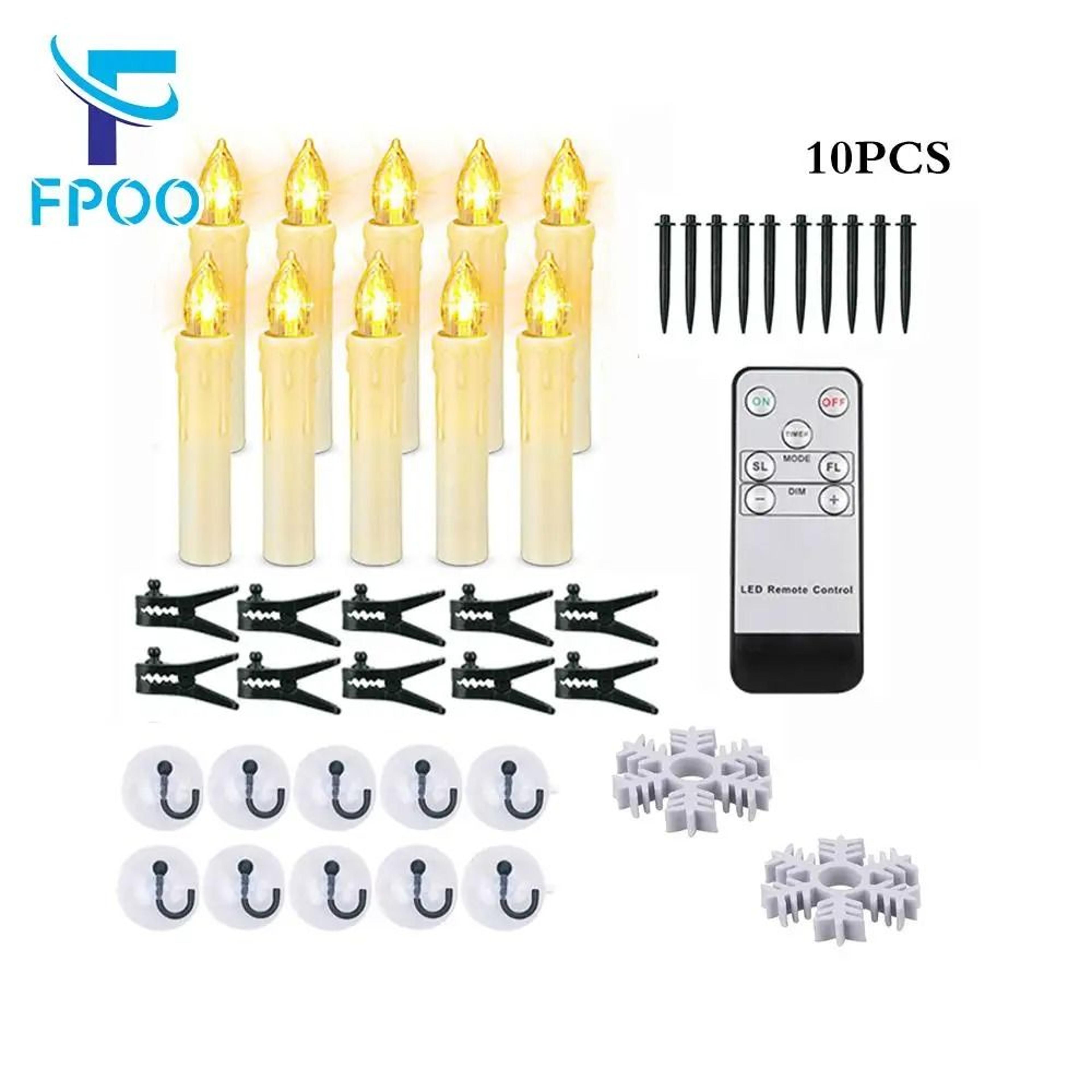 black led flameless candles remote timer christmas tree fake candle light