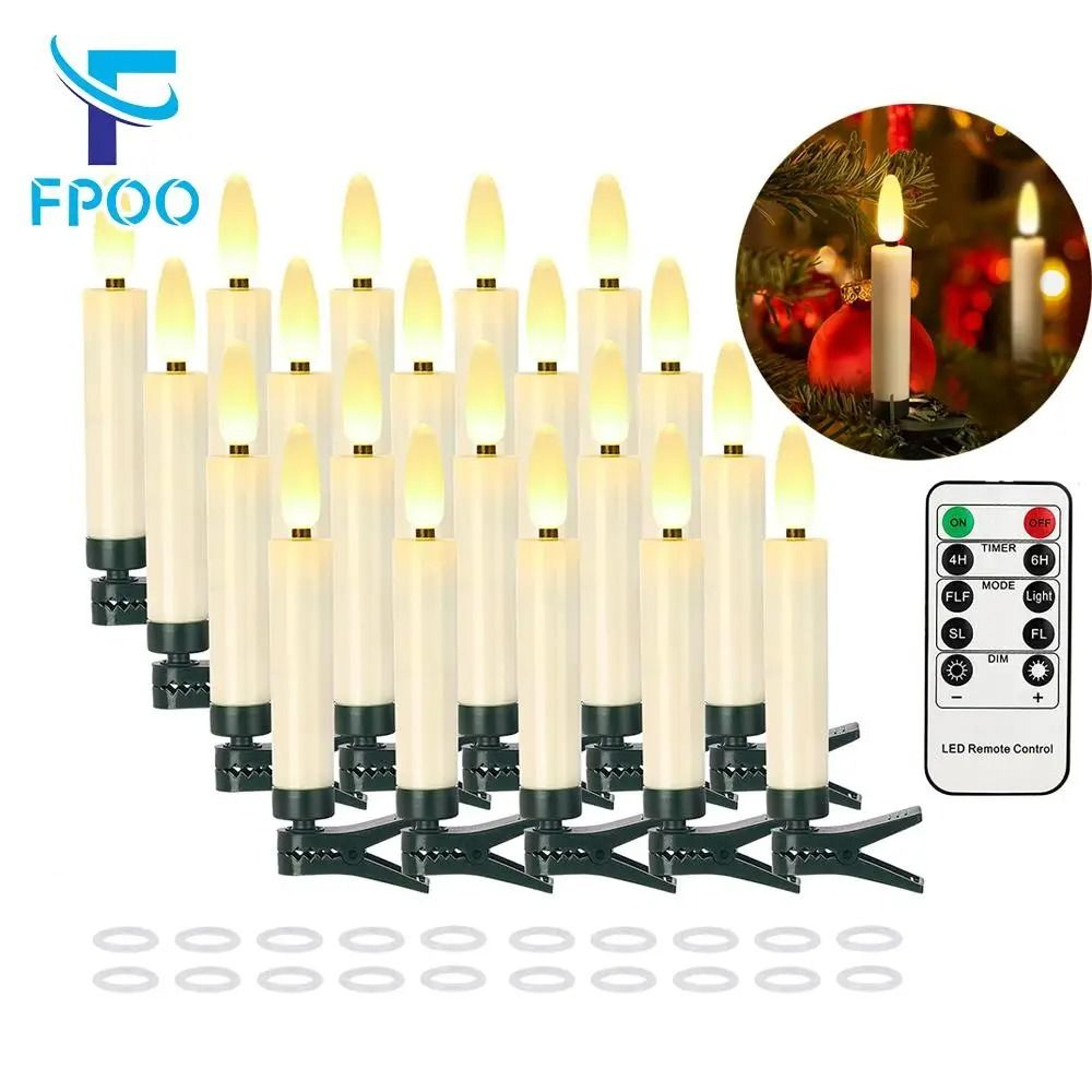 waterproof outdoor led taper candles remote control battery operated lights