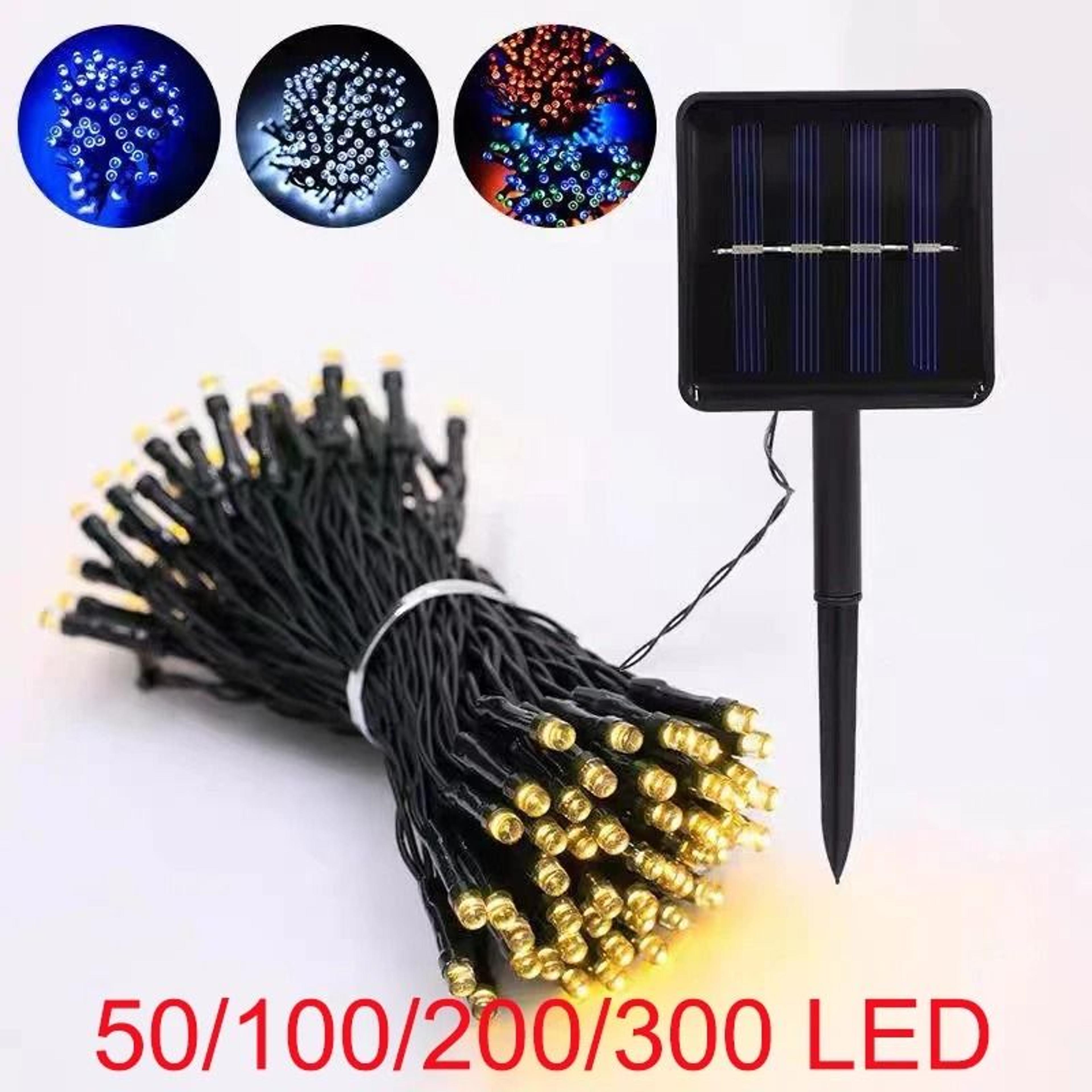 solar outdoor fairy string lights 8 modes ip65 waterproof courtyard atmosphere decor