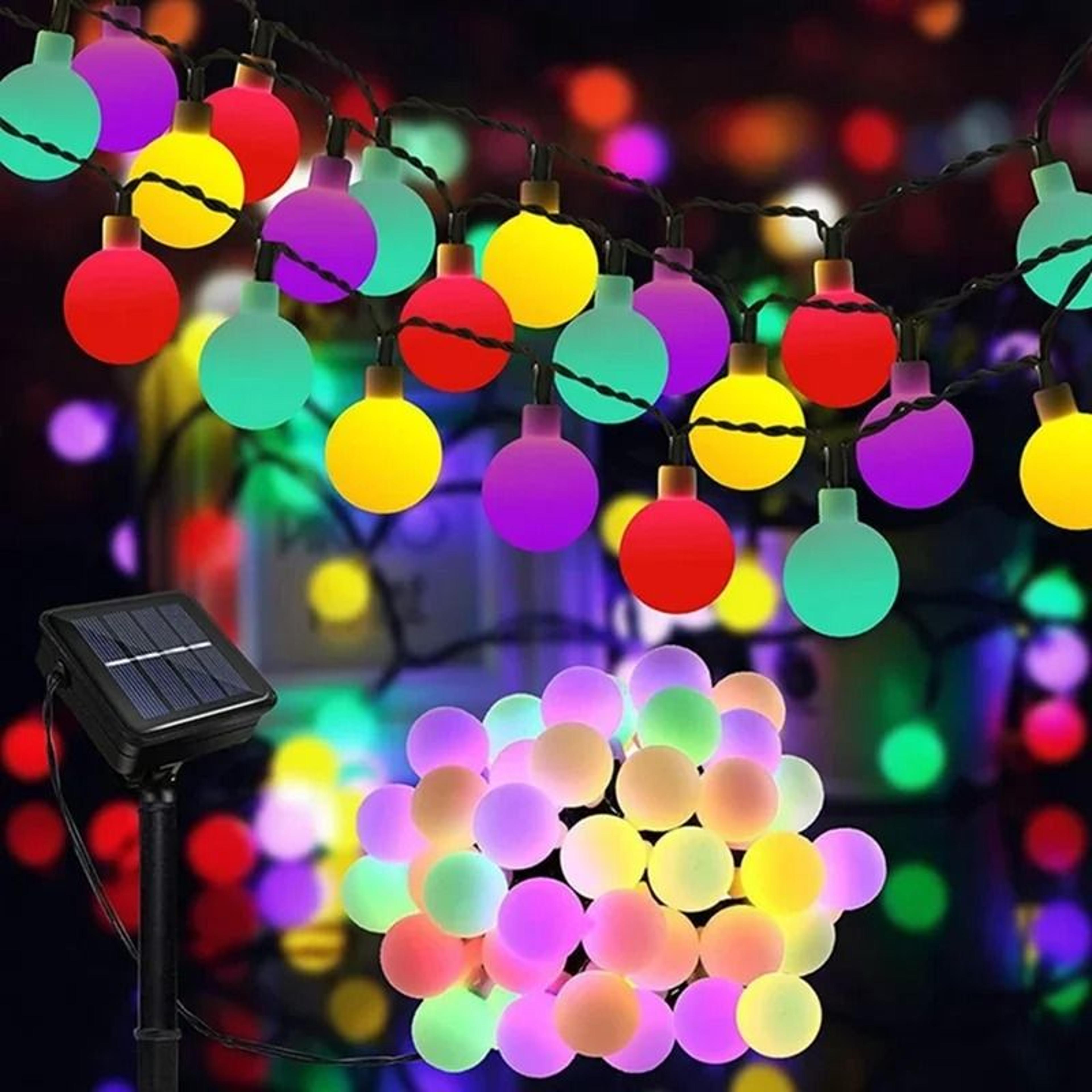 100 led solar outdoor flower fairy string lights waterproof garden holiday decor