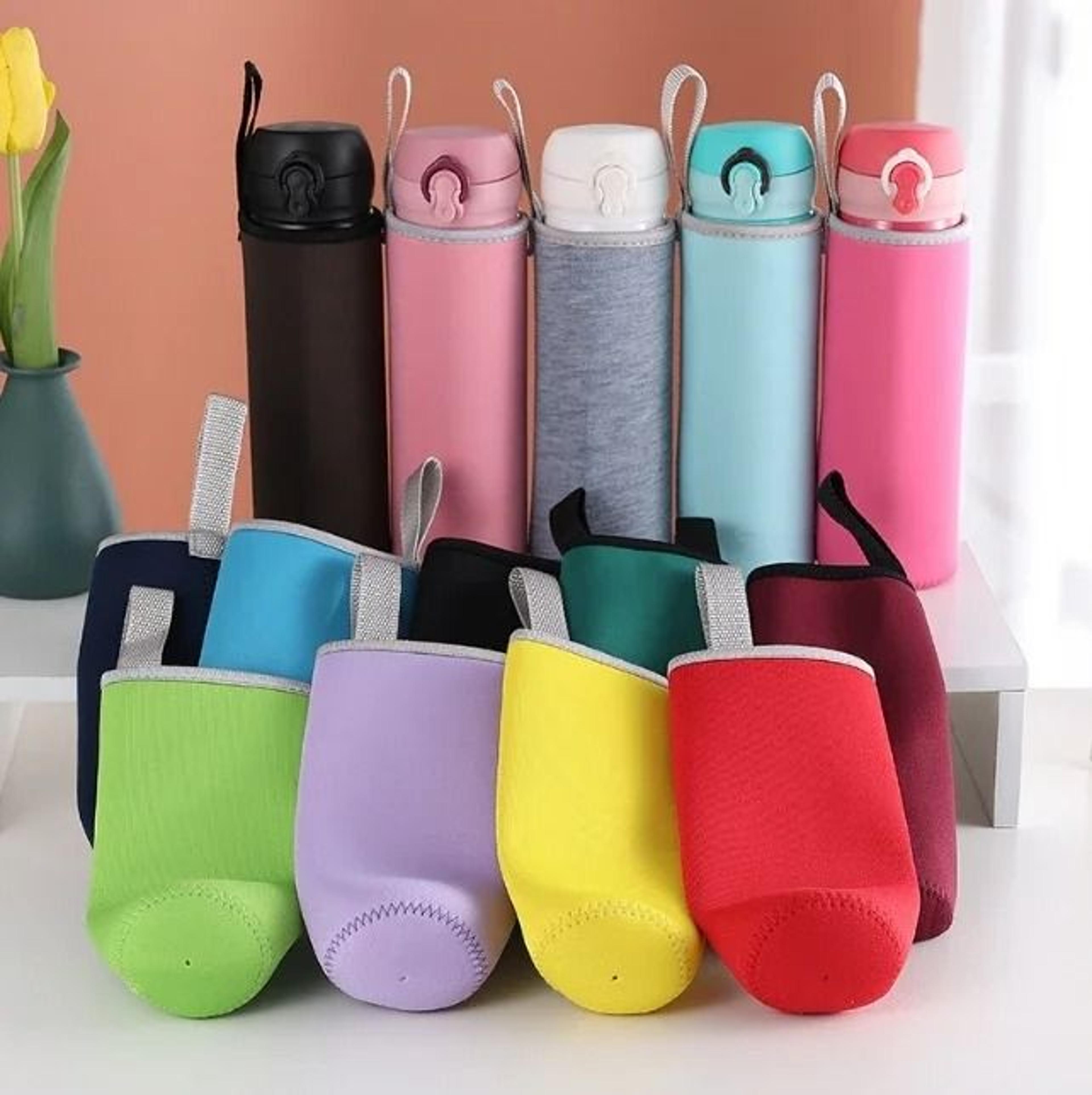 insulated neoprene water bottle sleeve pouch protective cover case for camping & sports