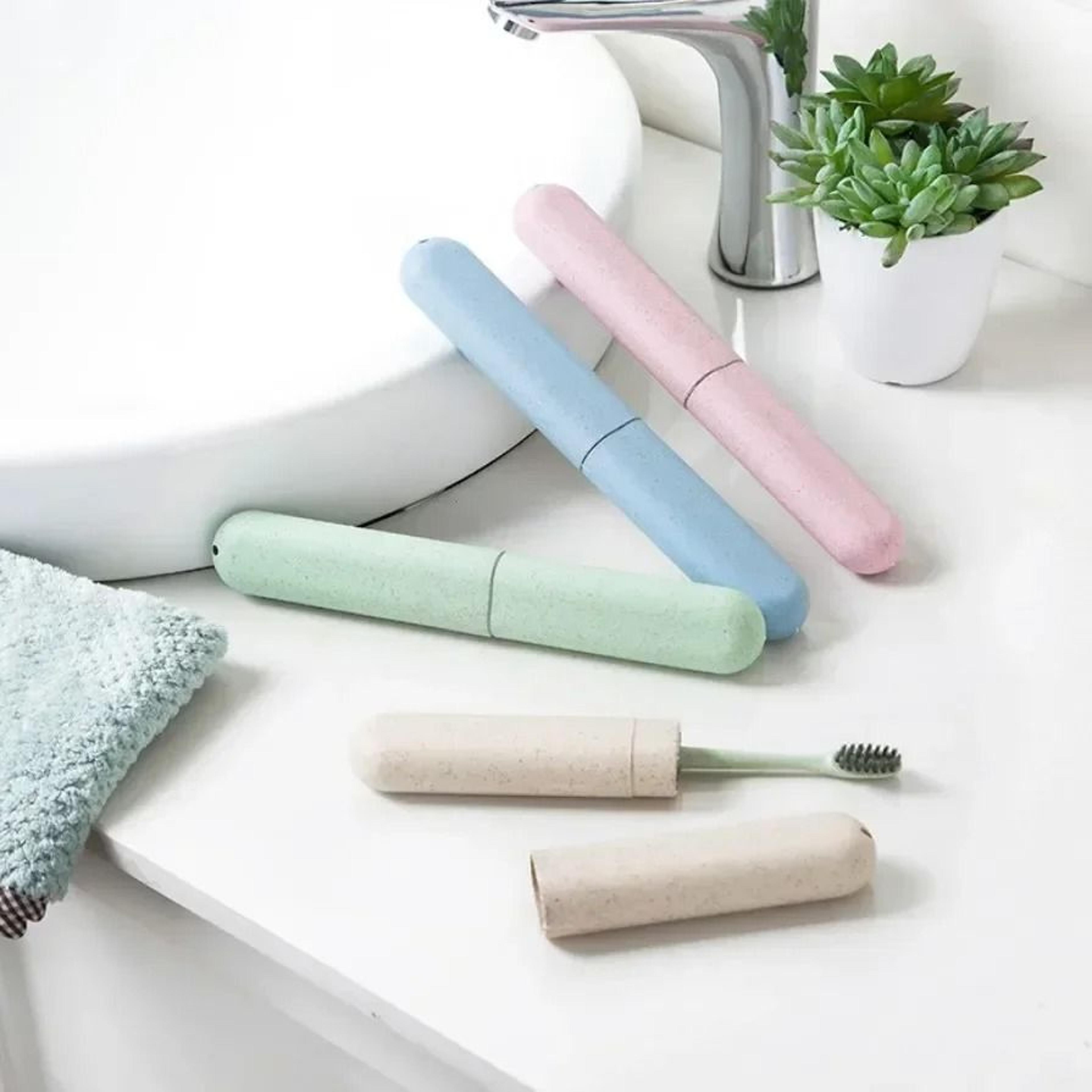 portable travel toothbrush case protector tube box for travel & camping