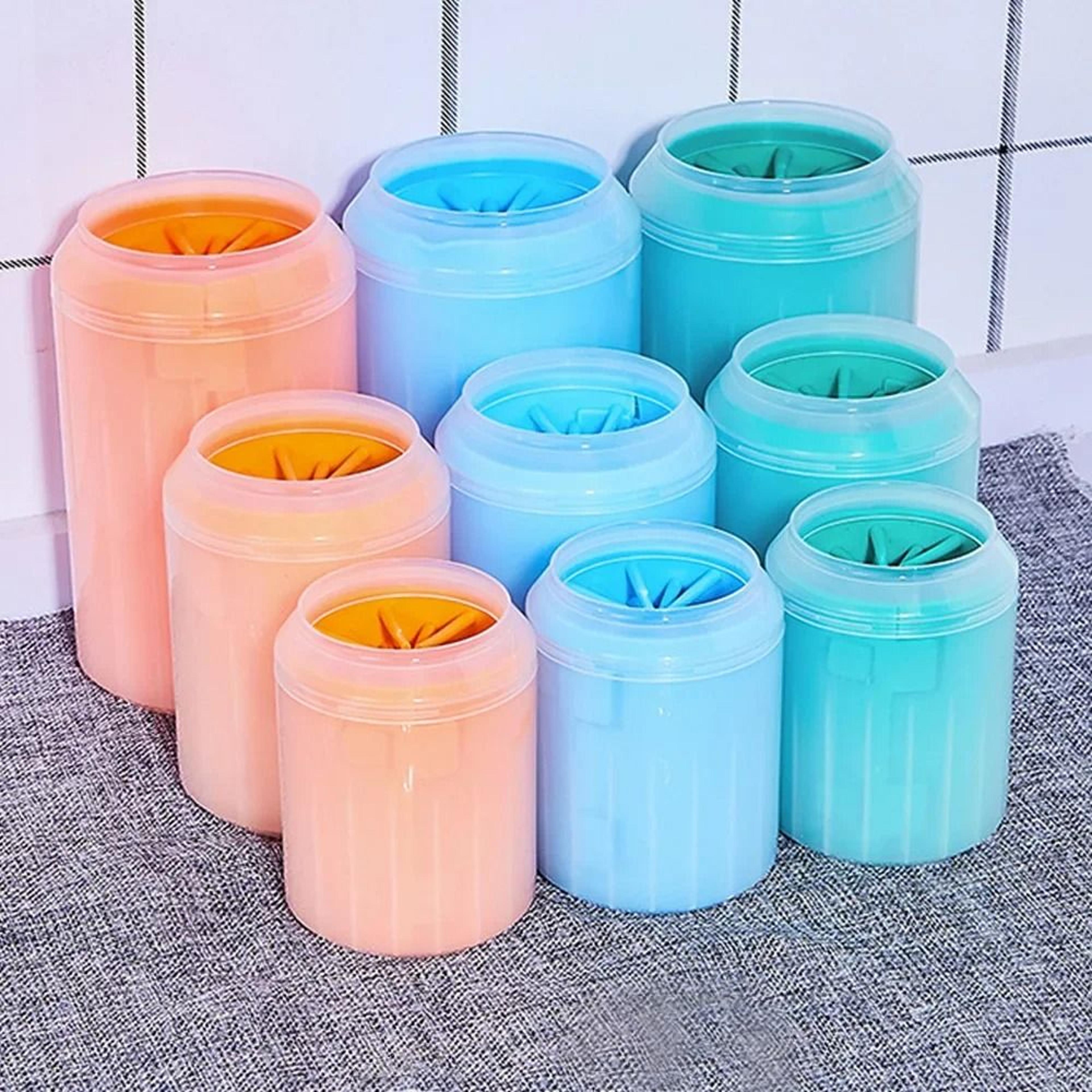 portable pet paw cleaner soft silicone foot cleaning cup for dogs & cats