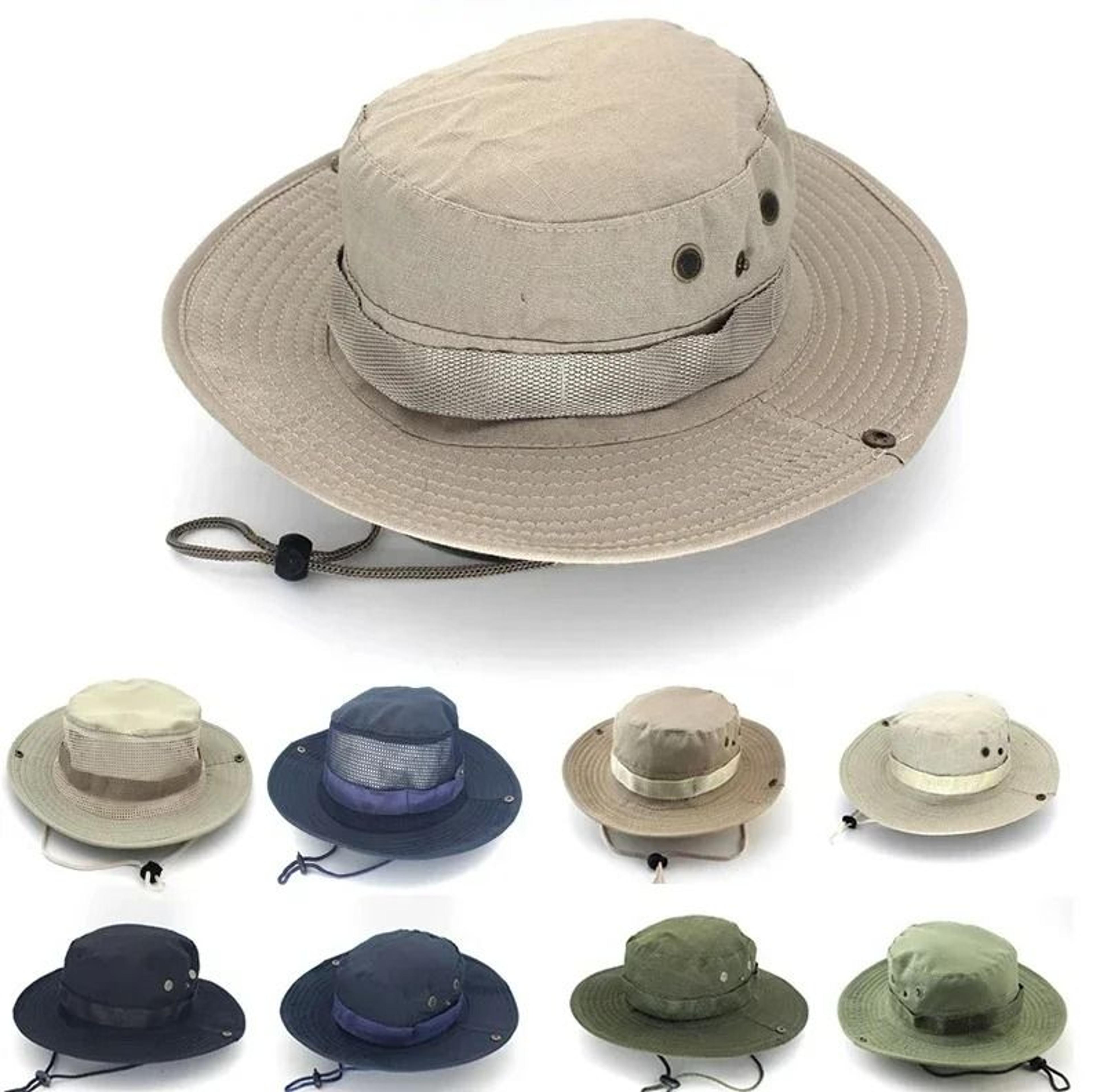 unisex outdoor camouflage sun bucket hat 60cm for fishing hiking & hunting
