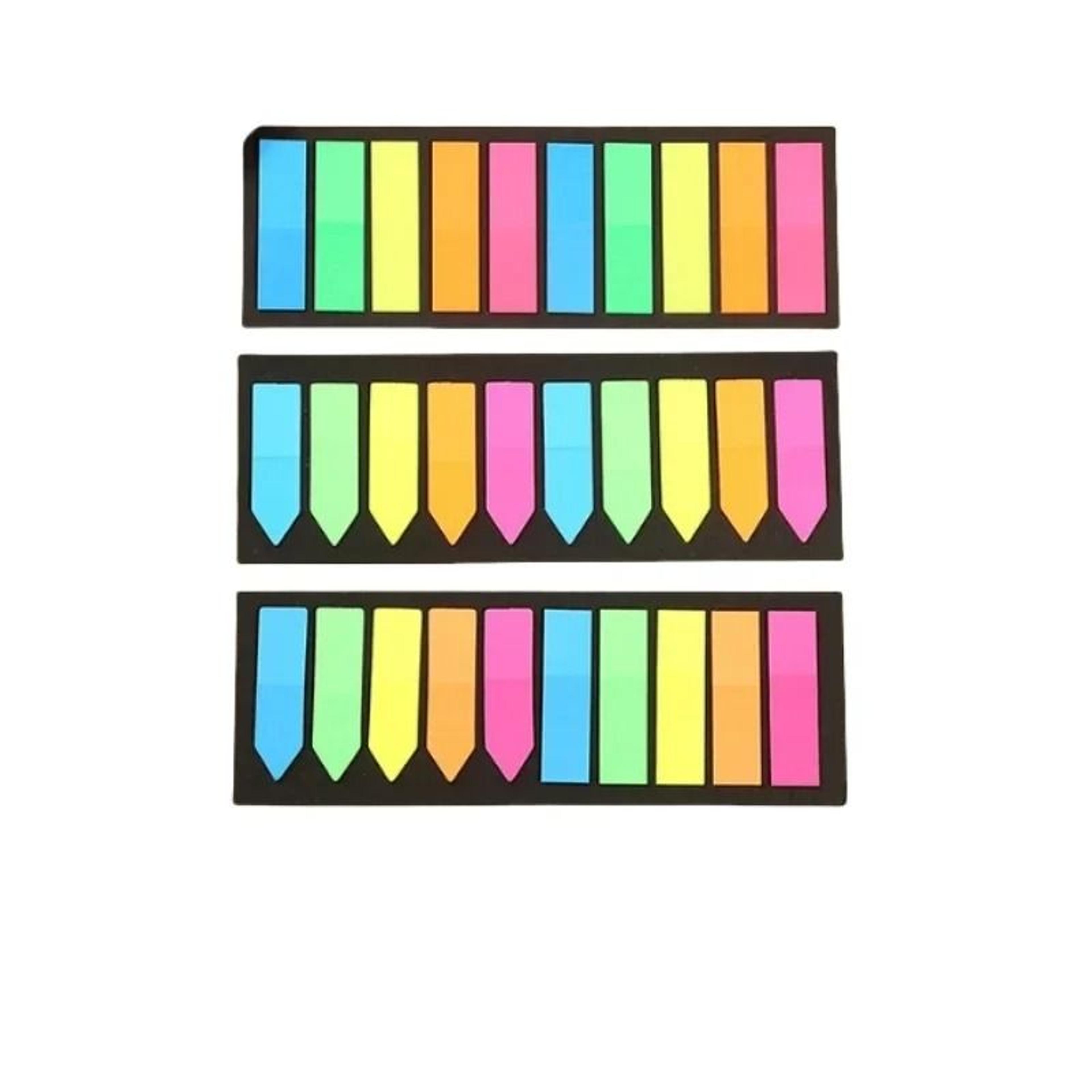 200 sheets transparent sticky notes & clear bookmark index tabs set