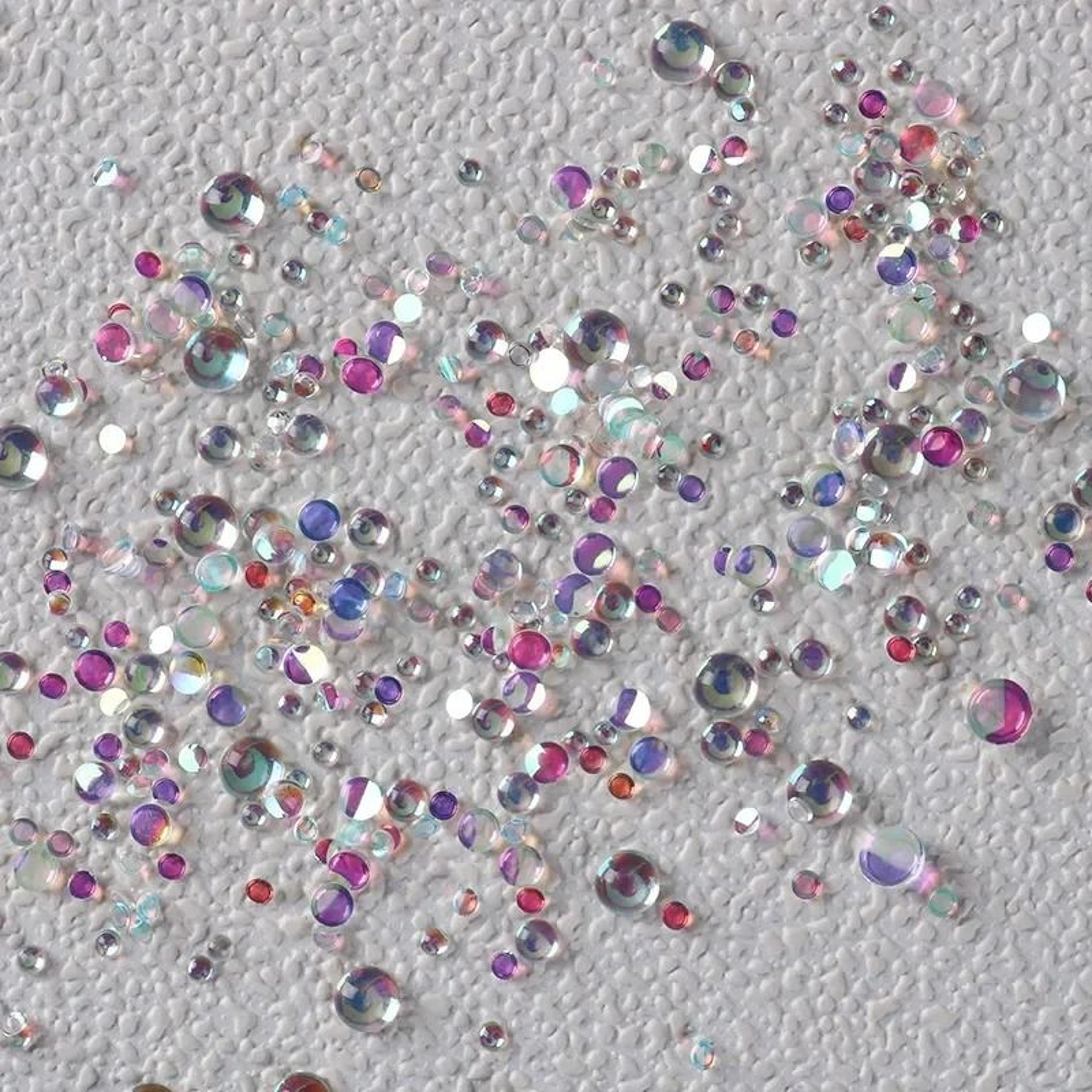 350-piece clear dewdrop water droplet resin beads for diy scrapbooking & craft embellishments