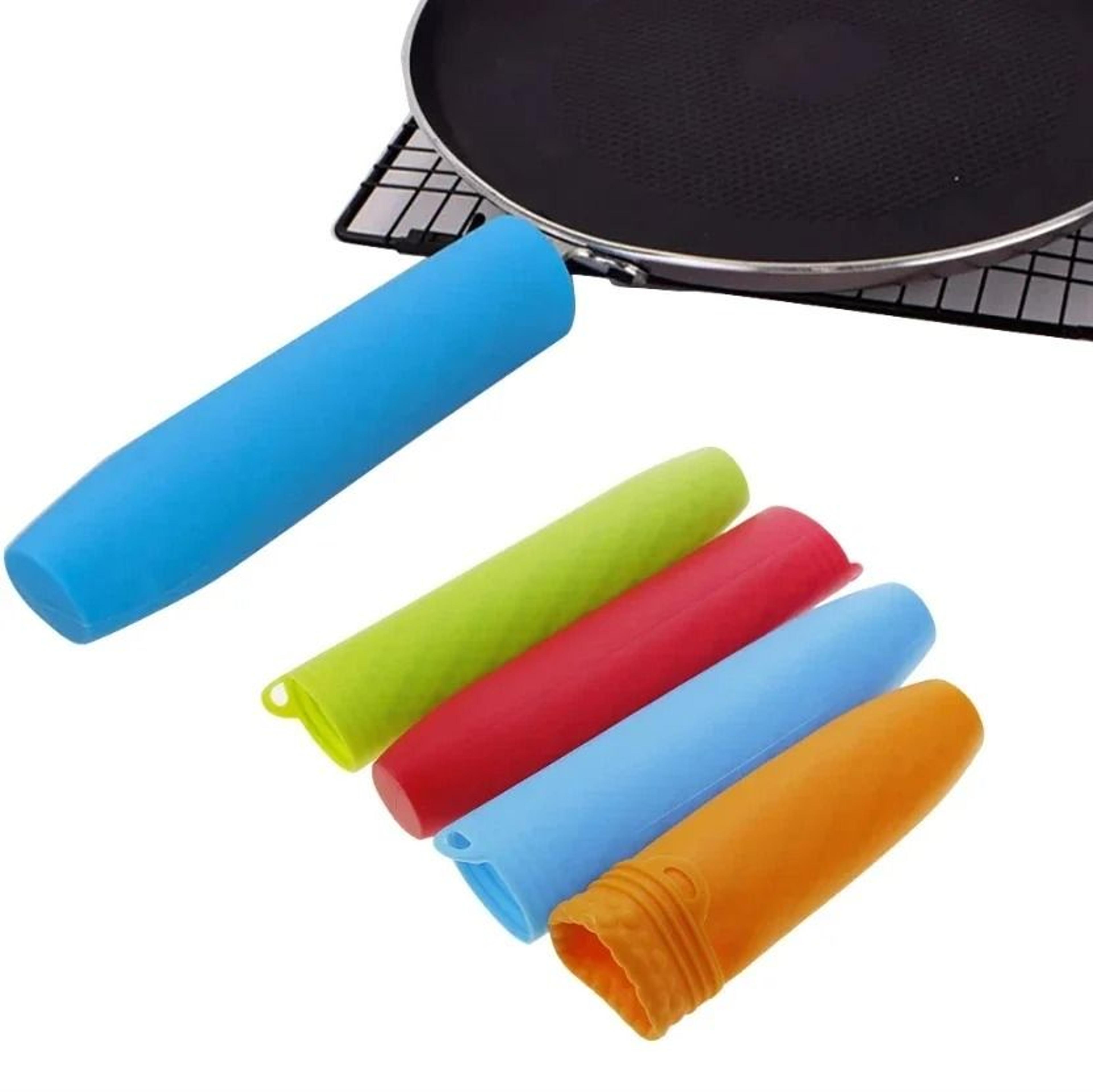 heat-resistant silicone pot handle cover & anti-slip sleeve for cookware