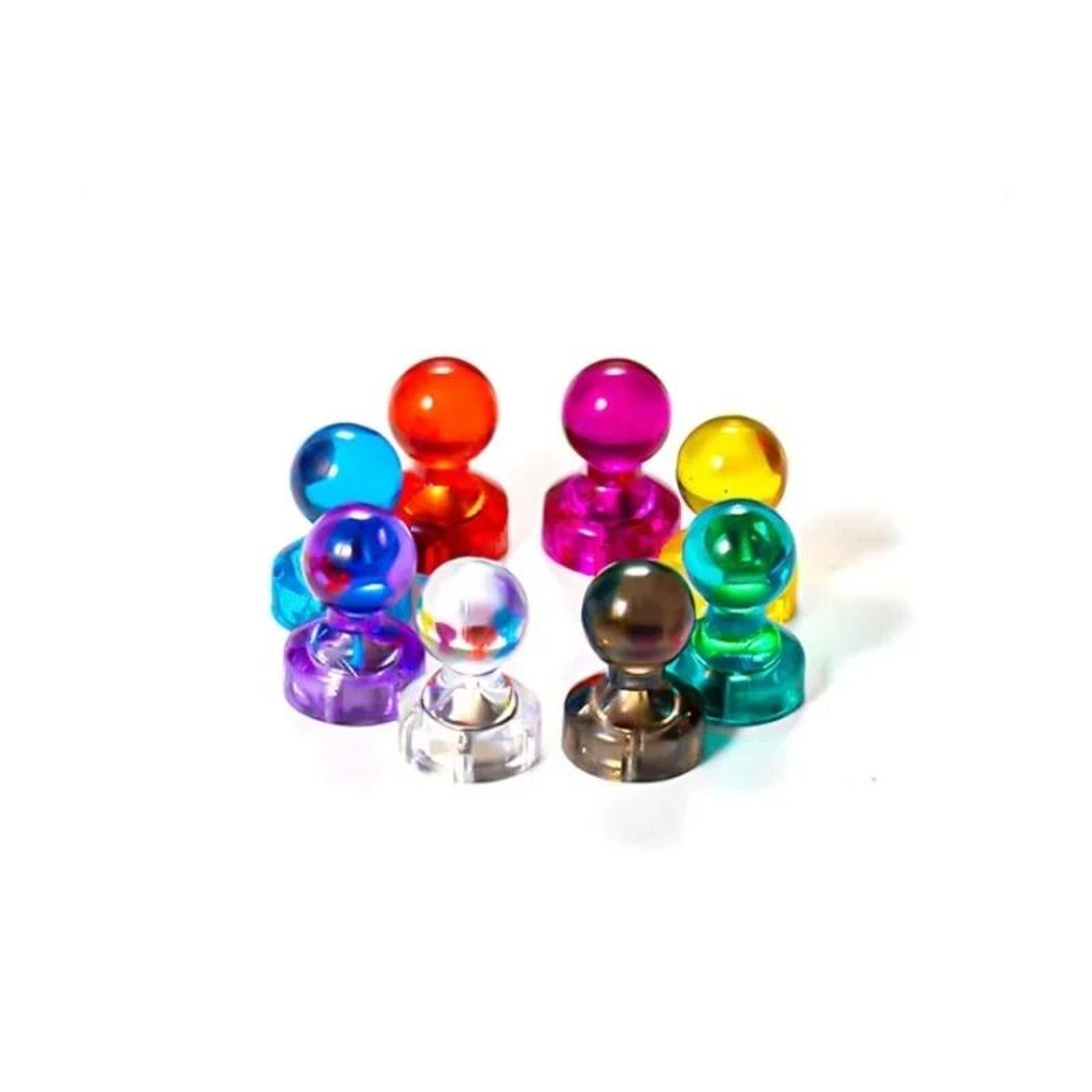 10-piece heavy-duty neodymium magnetic push pins & office refrigerator cone magnets