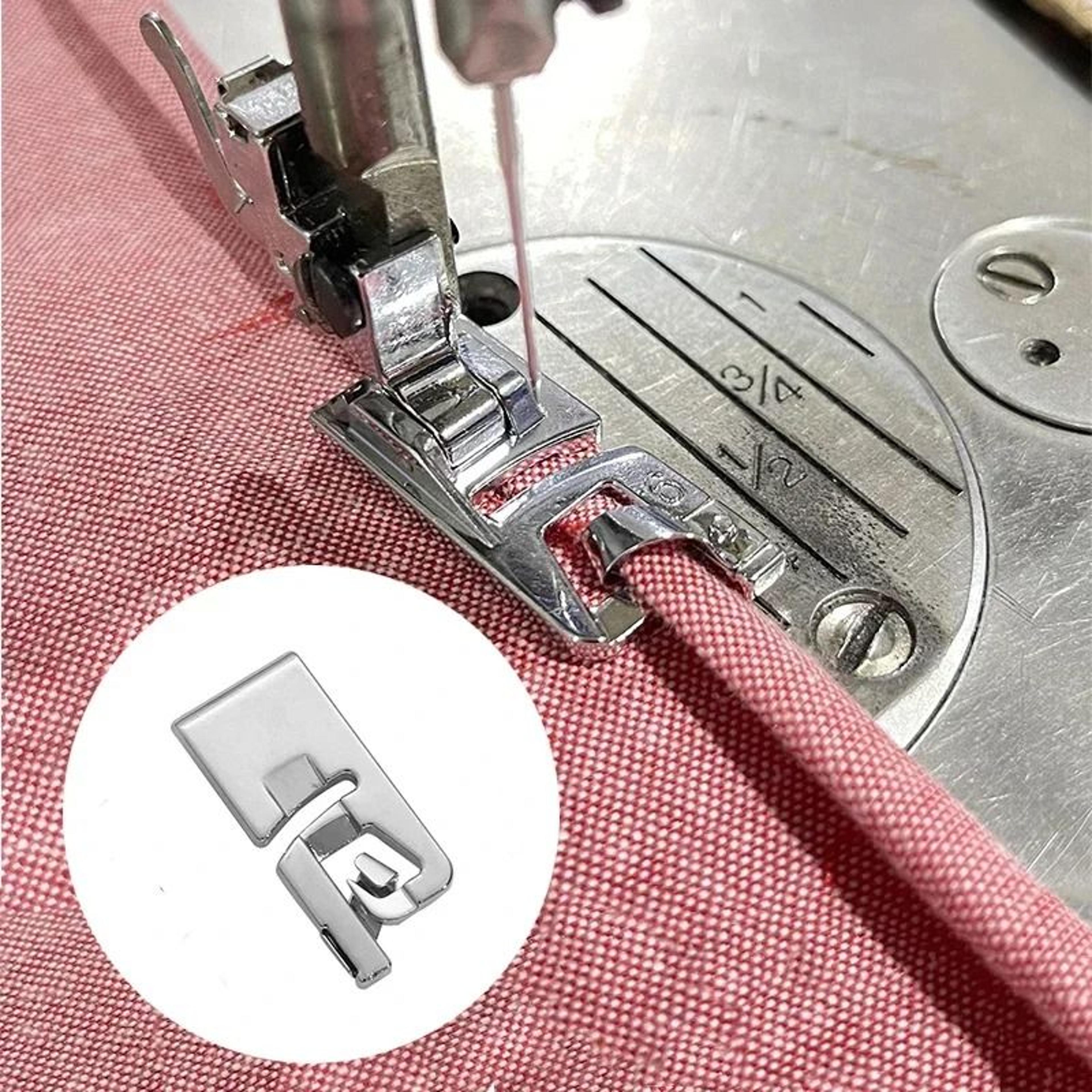 6-25mm rolled hem presser foot set for domestic sewing machines