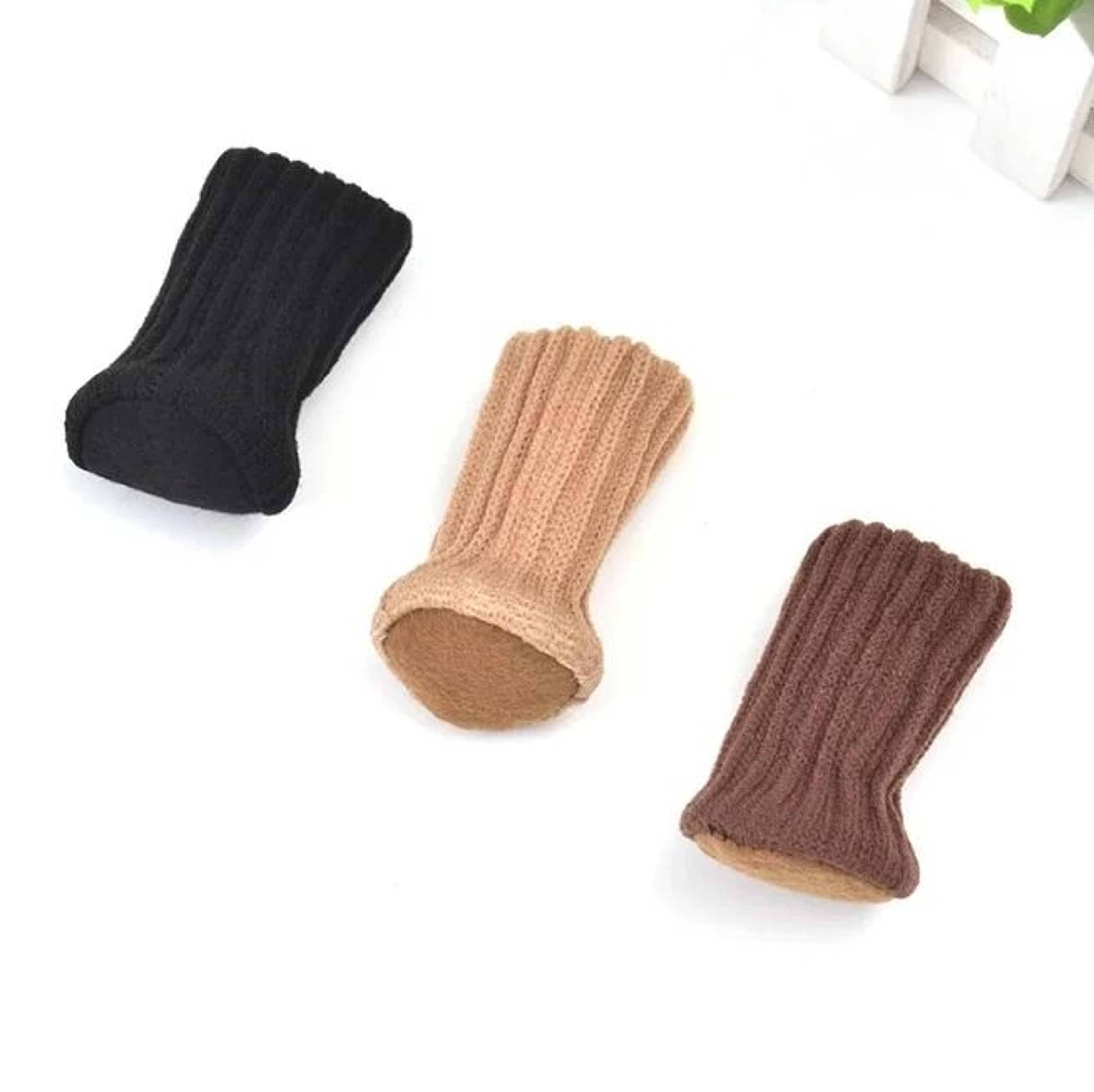 24-piece high-elastic chair leg socks with anti-slip pads & furniture floor protectors