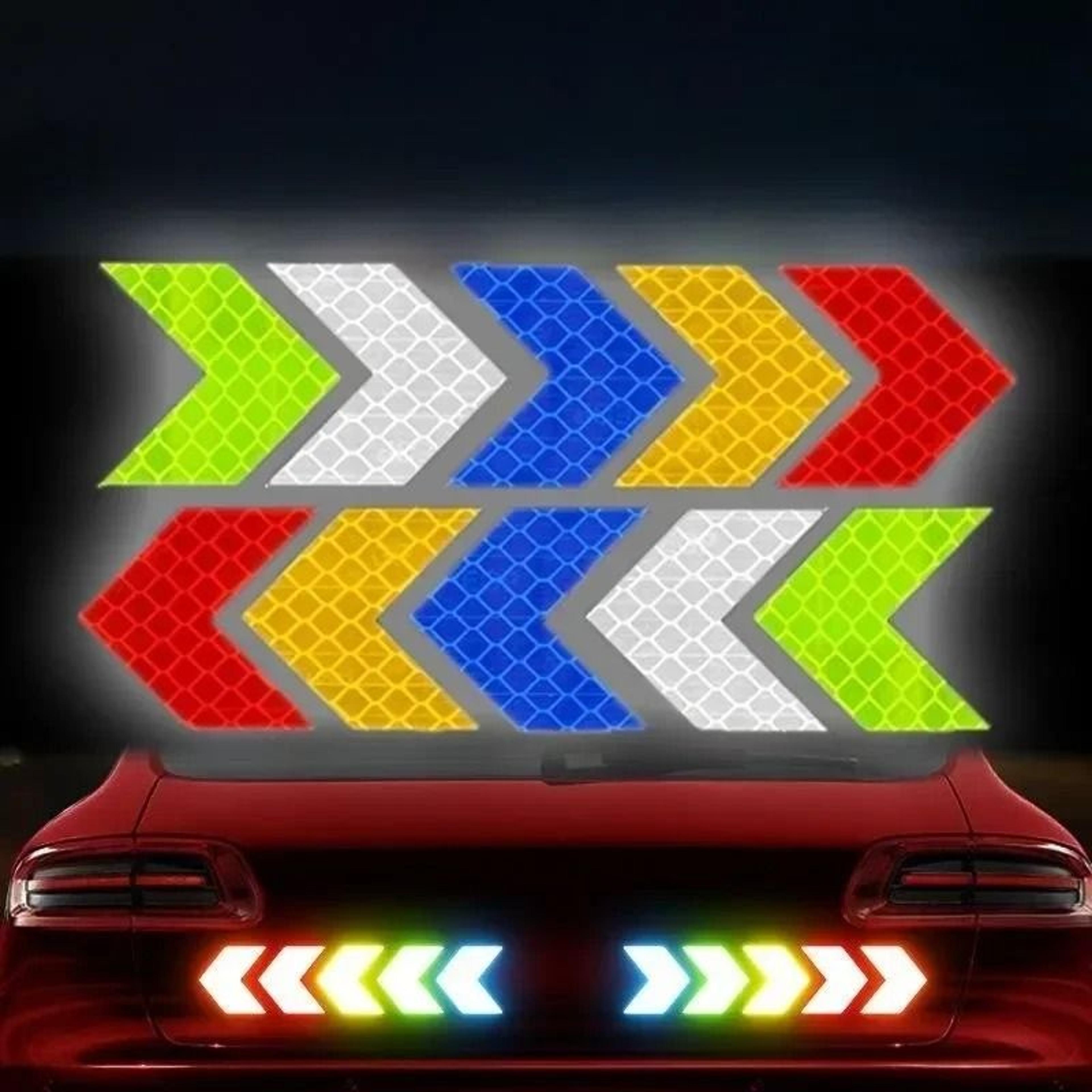 arrow reflective bike frame stickers & safety cycling decal tape