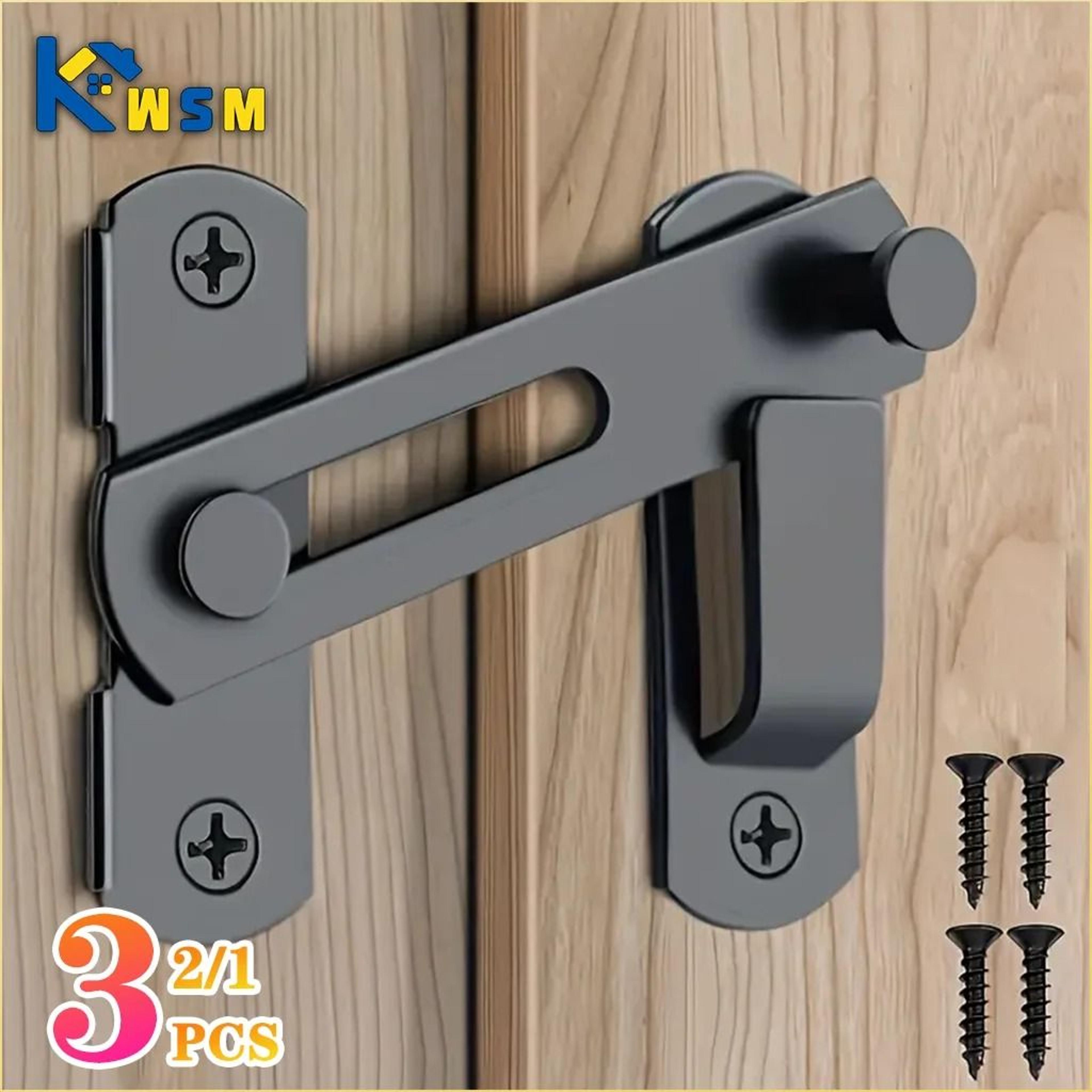 heavy-duty sliding barn door latch & right angle safety door bolt