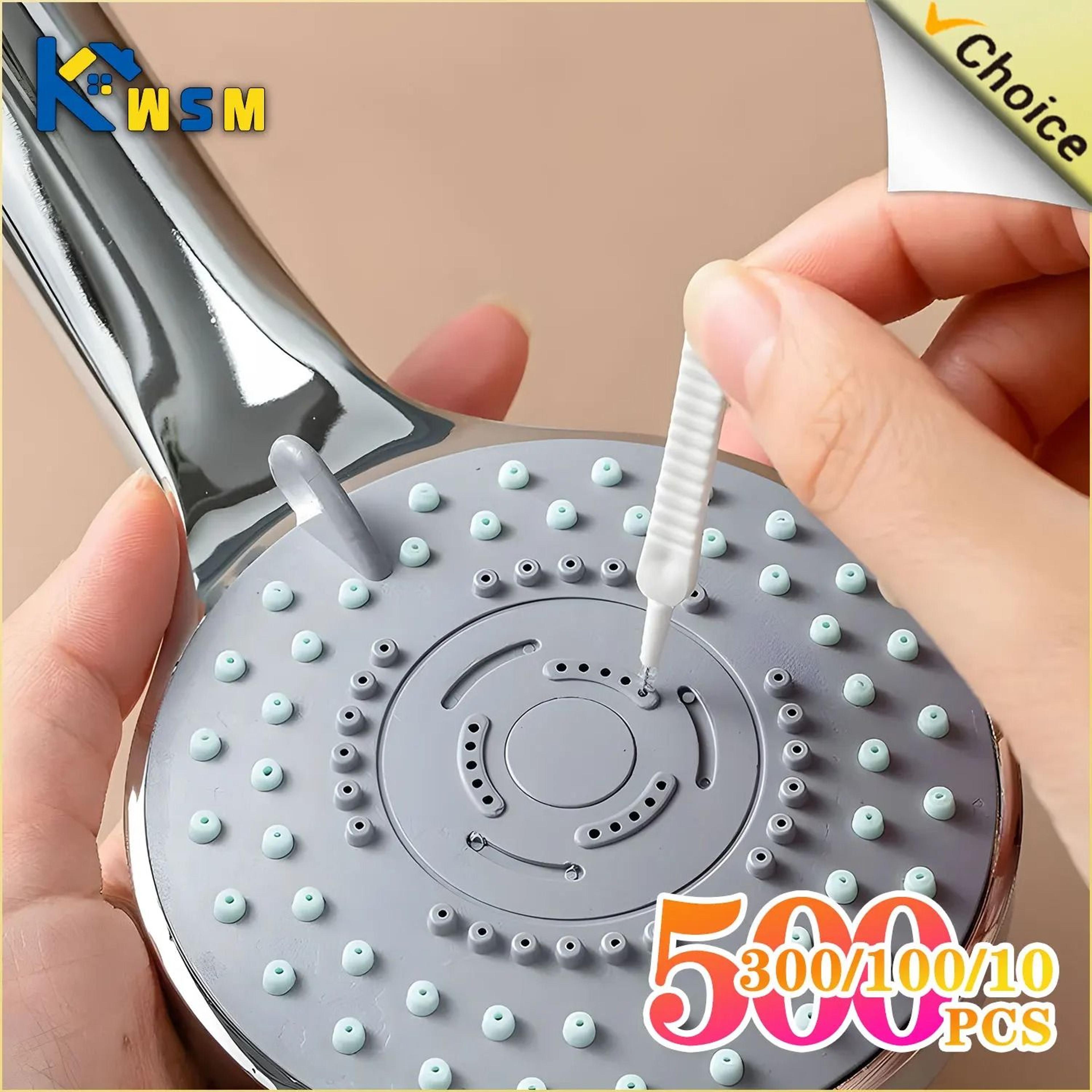 micro nylon shower head cleaning brush & anti-blocking nozzle hole cleaner
