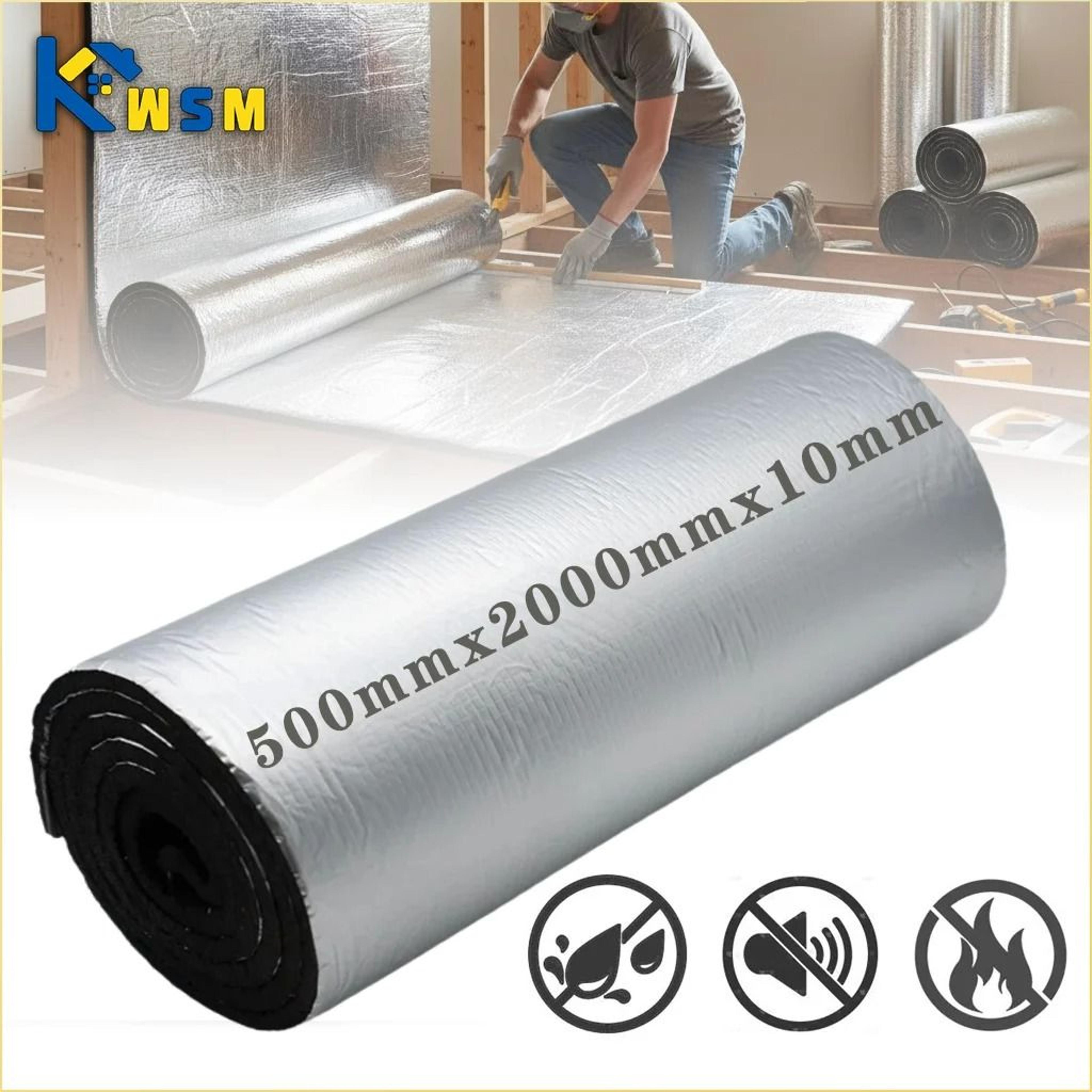 10mm thermal insulation soundproof mat heat barrier foam roll home wall floor door acoustic noise reduction warm keepin