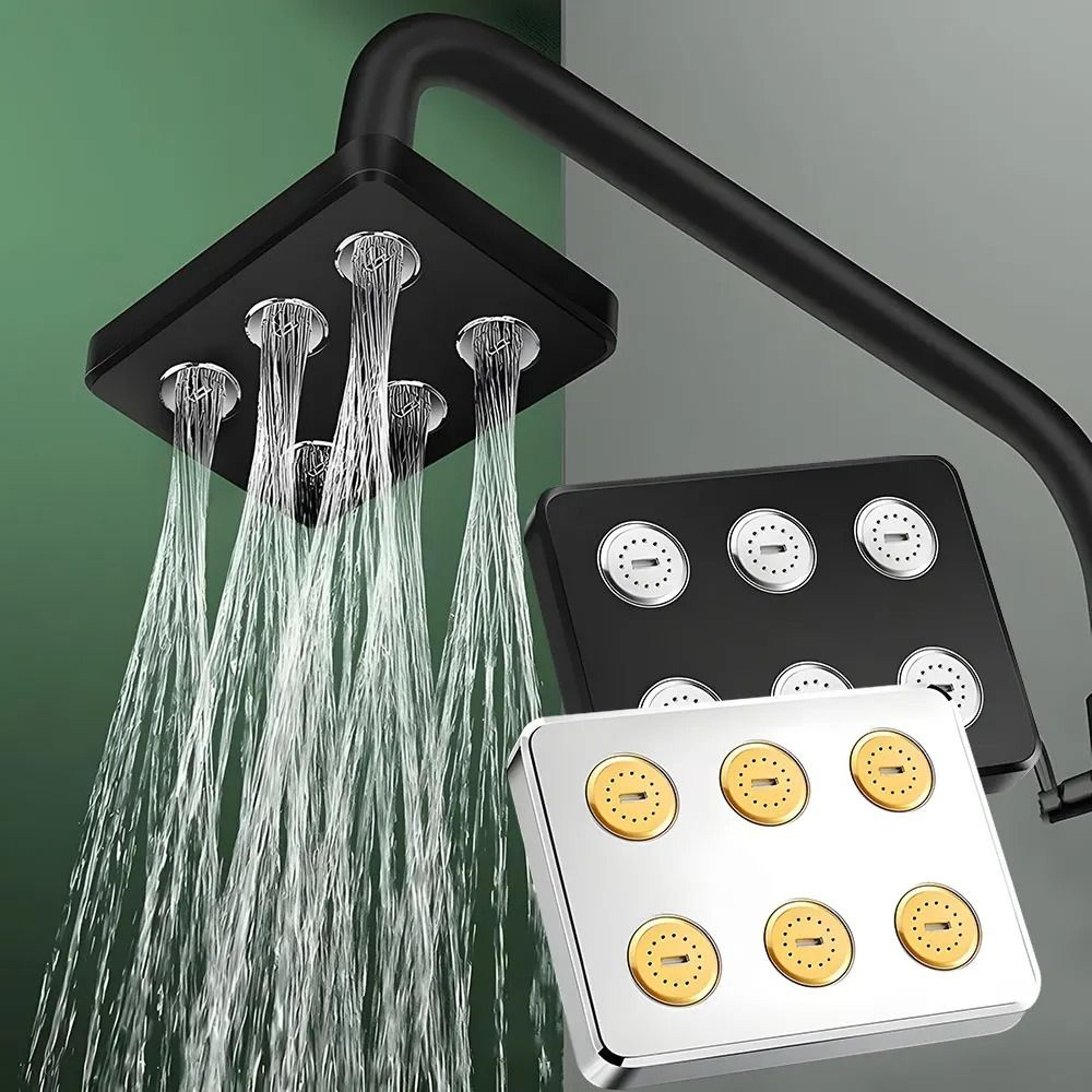 360 mini-surround pressurized rain shower head