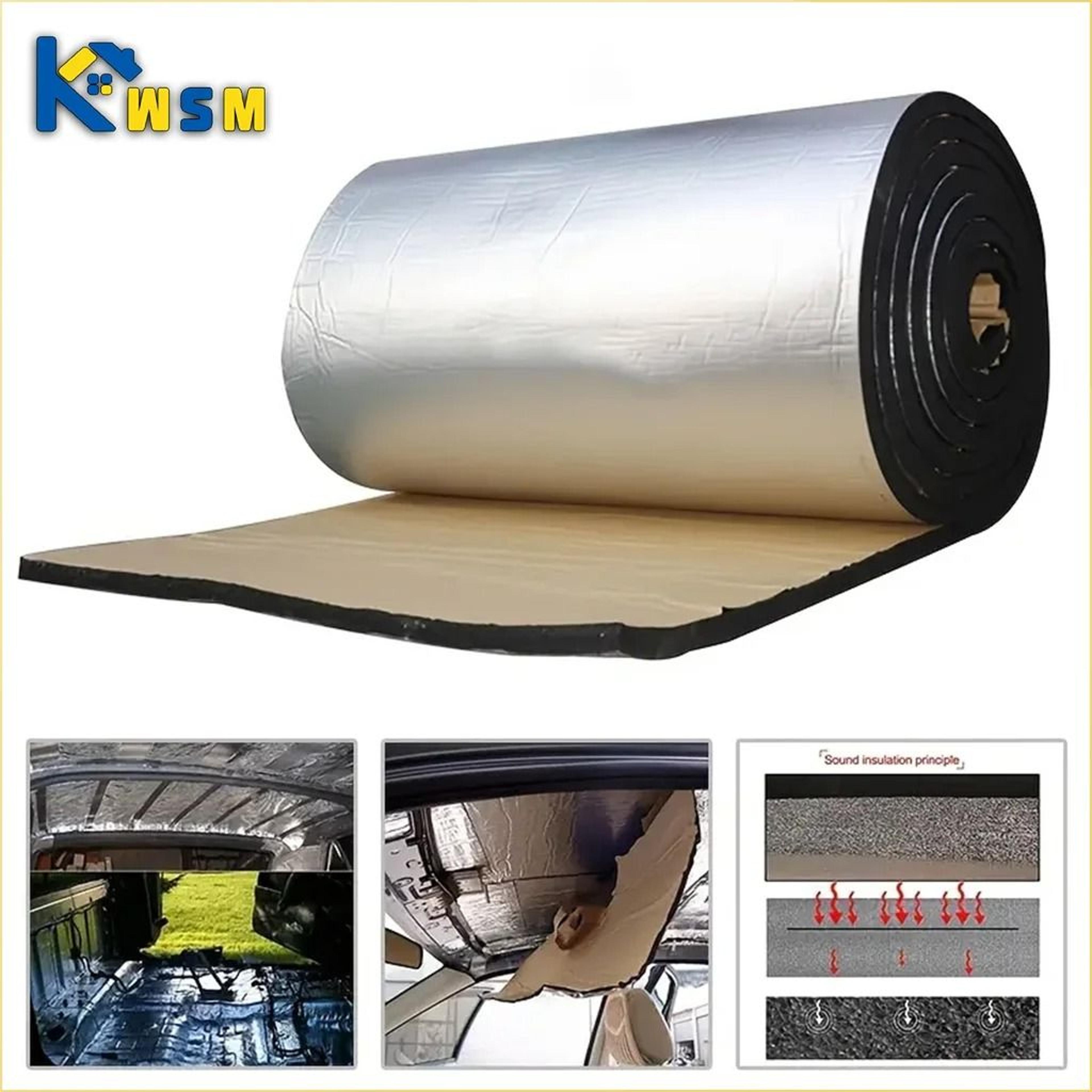 5mm/10mm car sound deadener & heat insulation mat - soundproofing deadening foam for vehicle hood, floor & doors