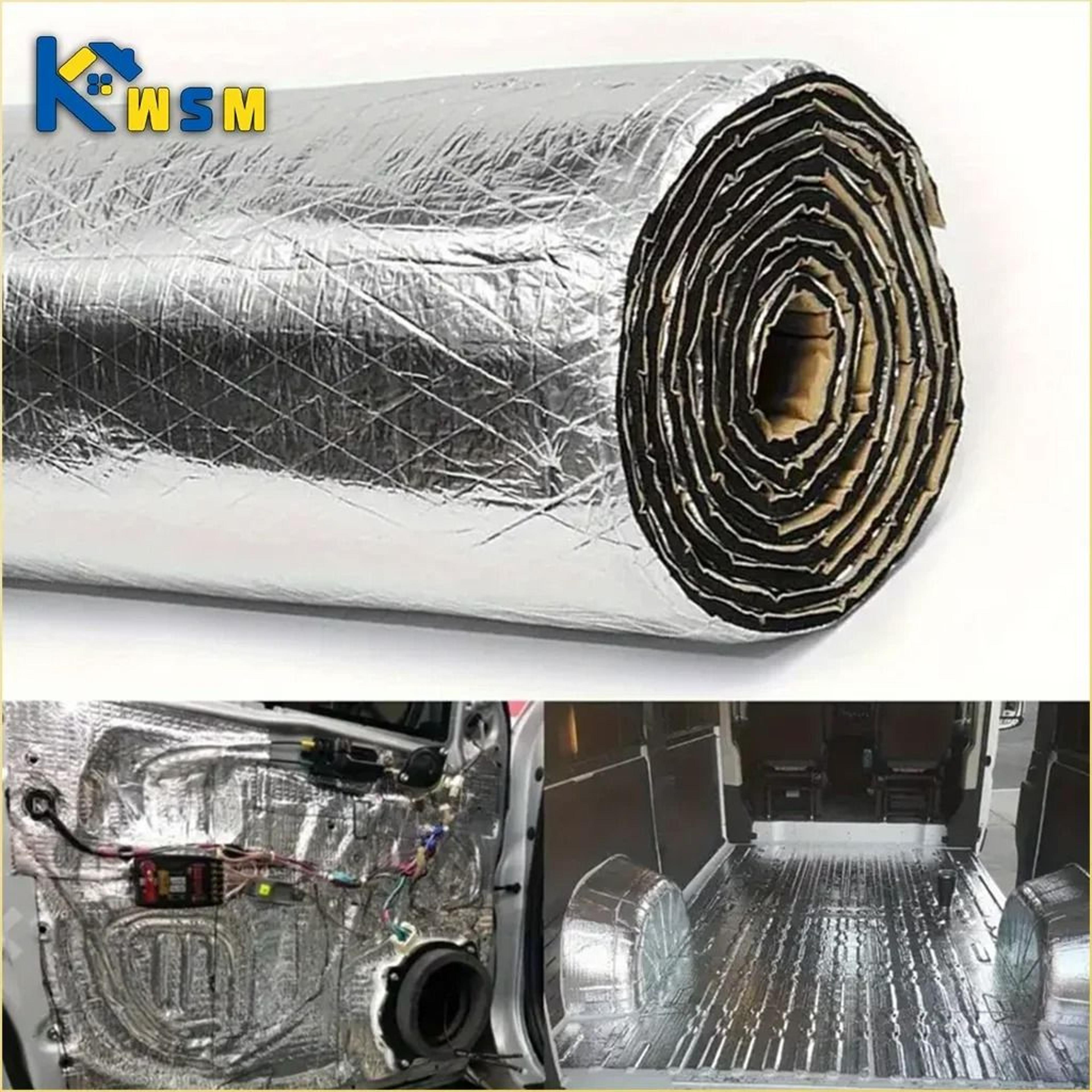 5mm/10mm car sound deadener & heat insulation mat - thermal foam deadening shield for van hood, door & wall