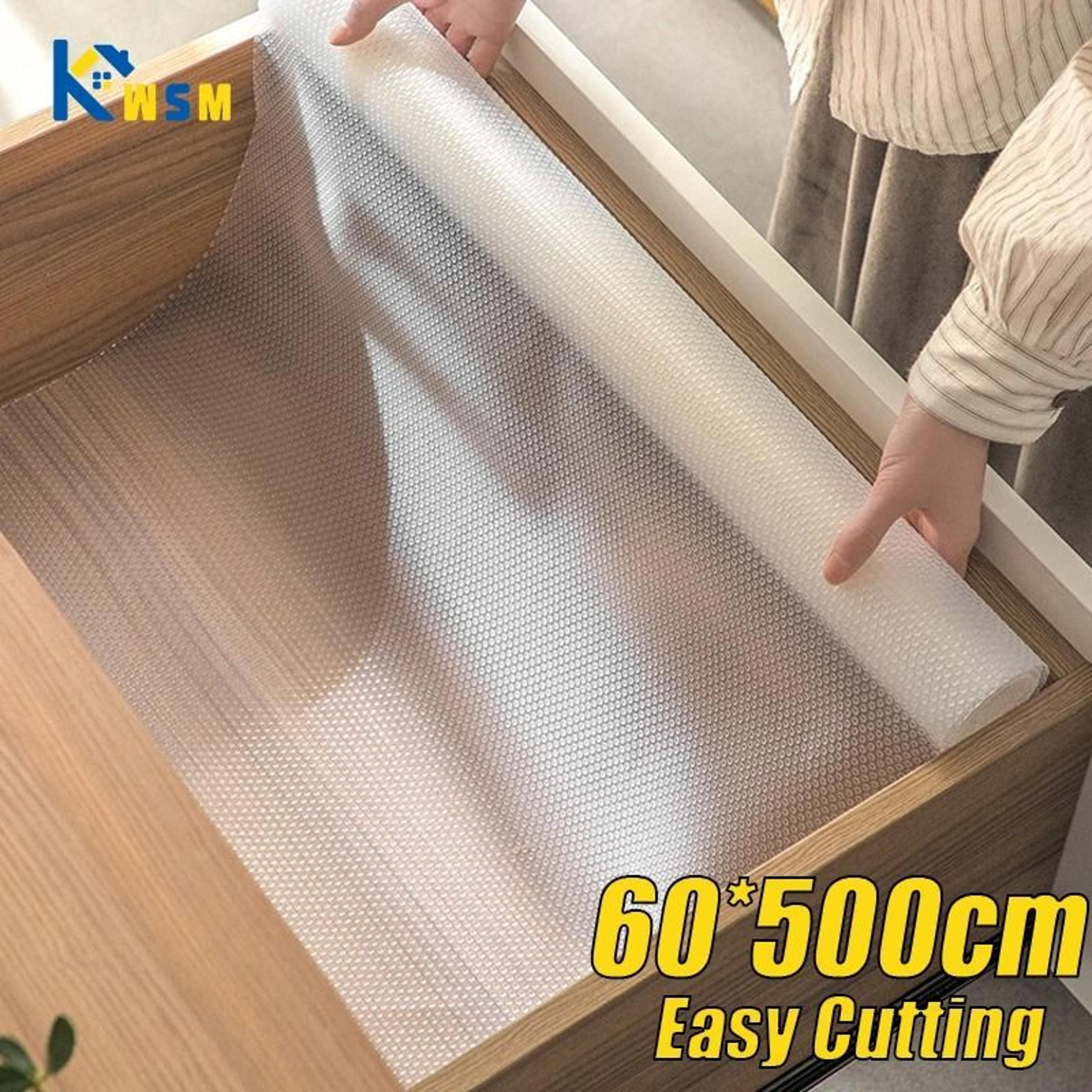 reusable non-slip drawer liners - washable dustproof & waterproof kitchen cabinet shelf mats