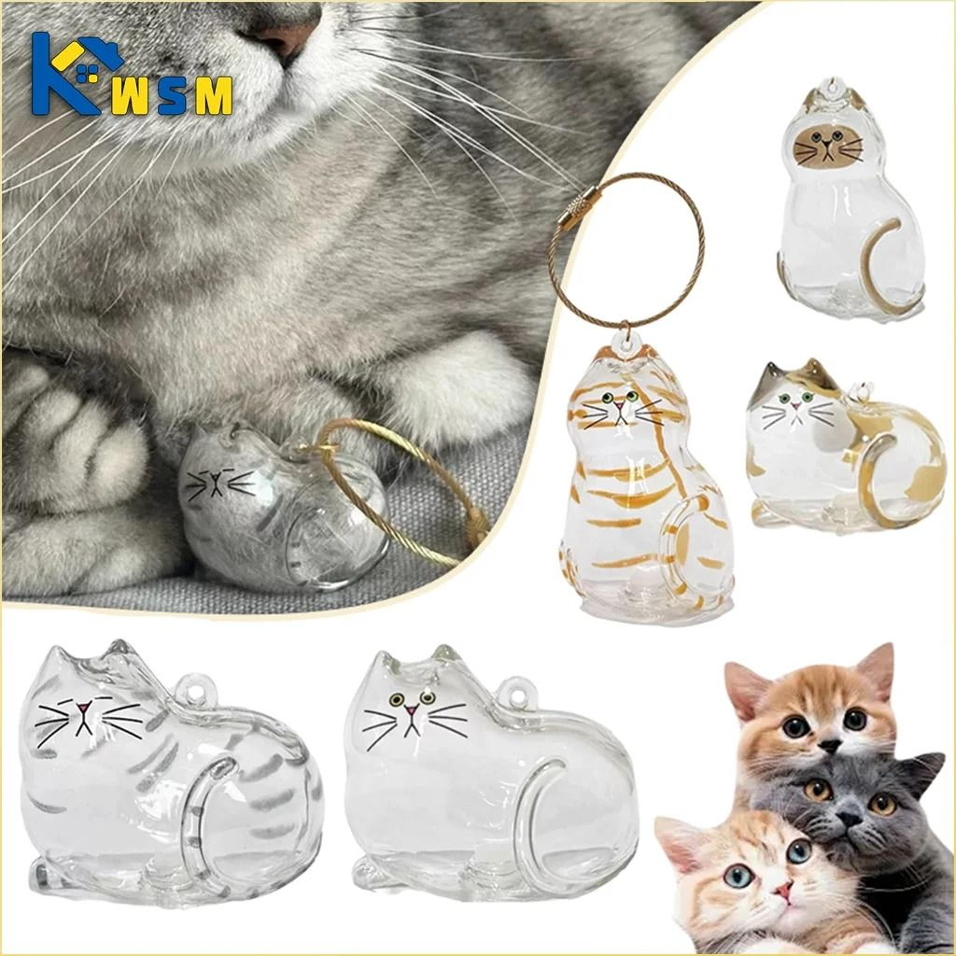 pet hair keepsake memorial bottle - transparent storage jar for cat & dog fur diy display