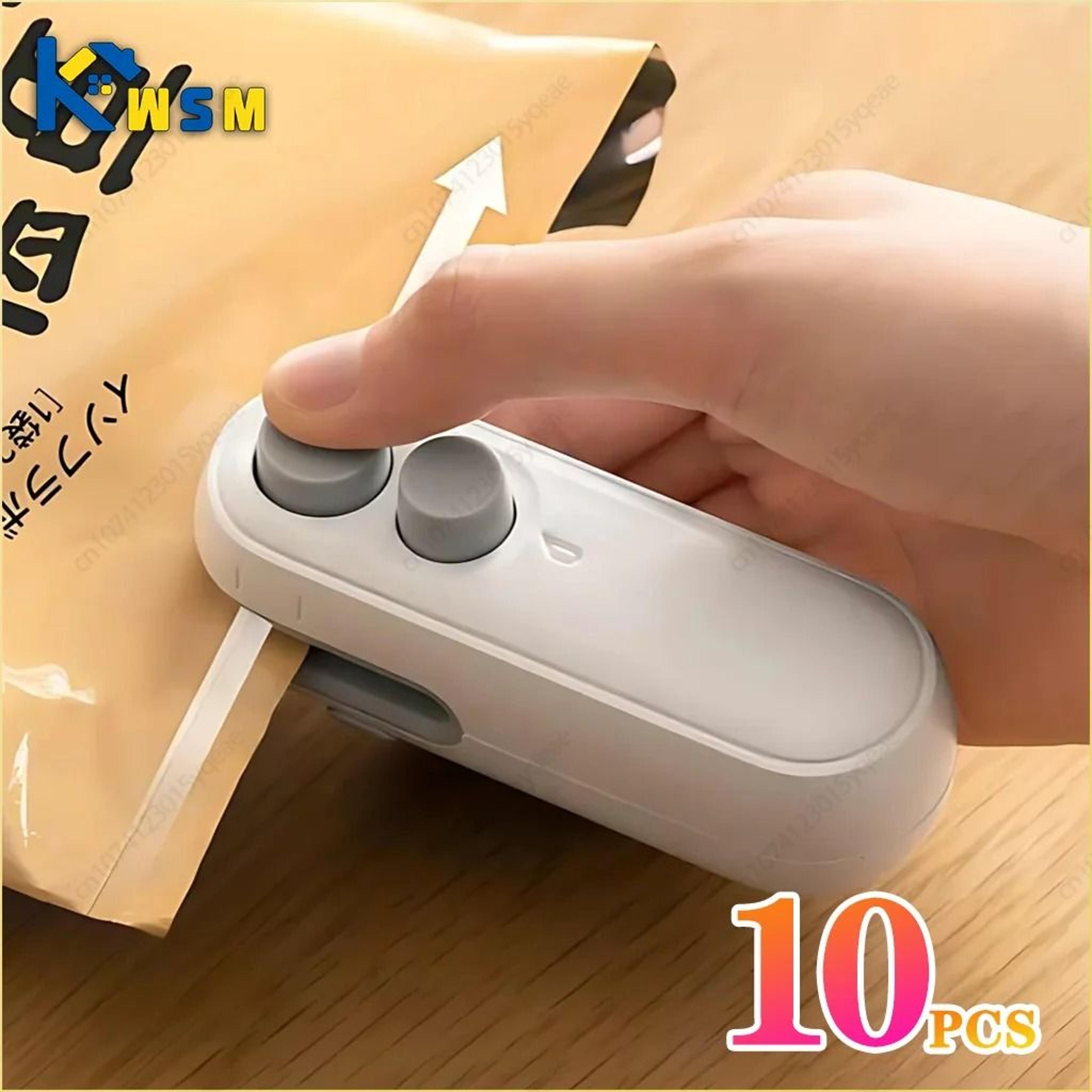 pro 2-in-1 portable mini heat sealer & bag cutter - heavy-duty rechargeable handheld vacuum sealer for food preservation