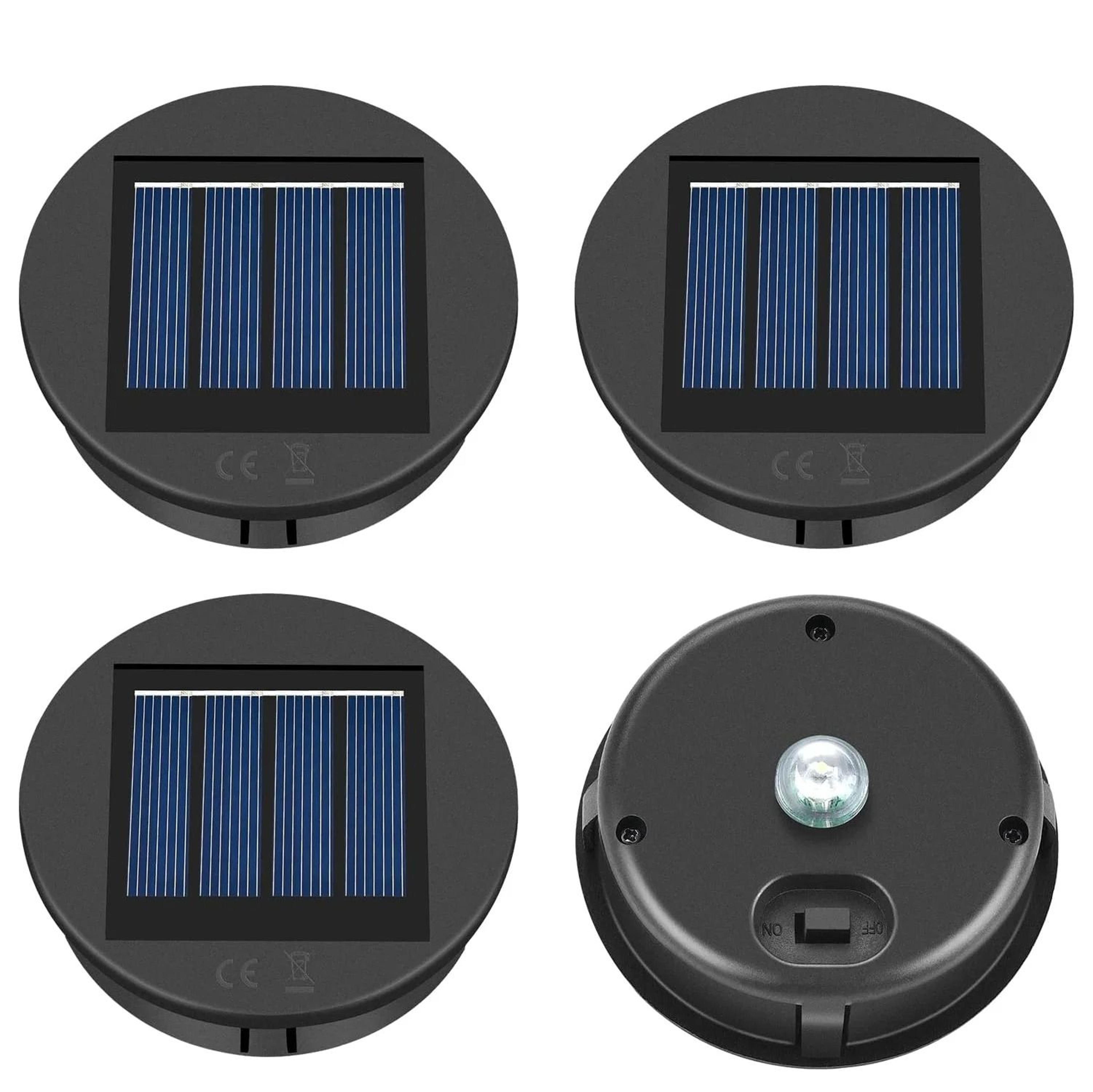 solar lantern replacement parts - outdoor hollow projection light electronic lid with solar panel