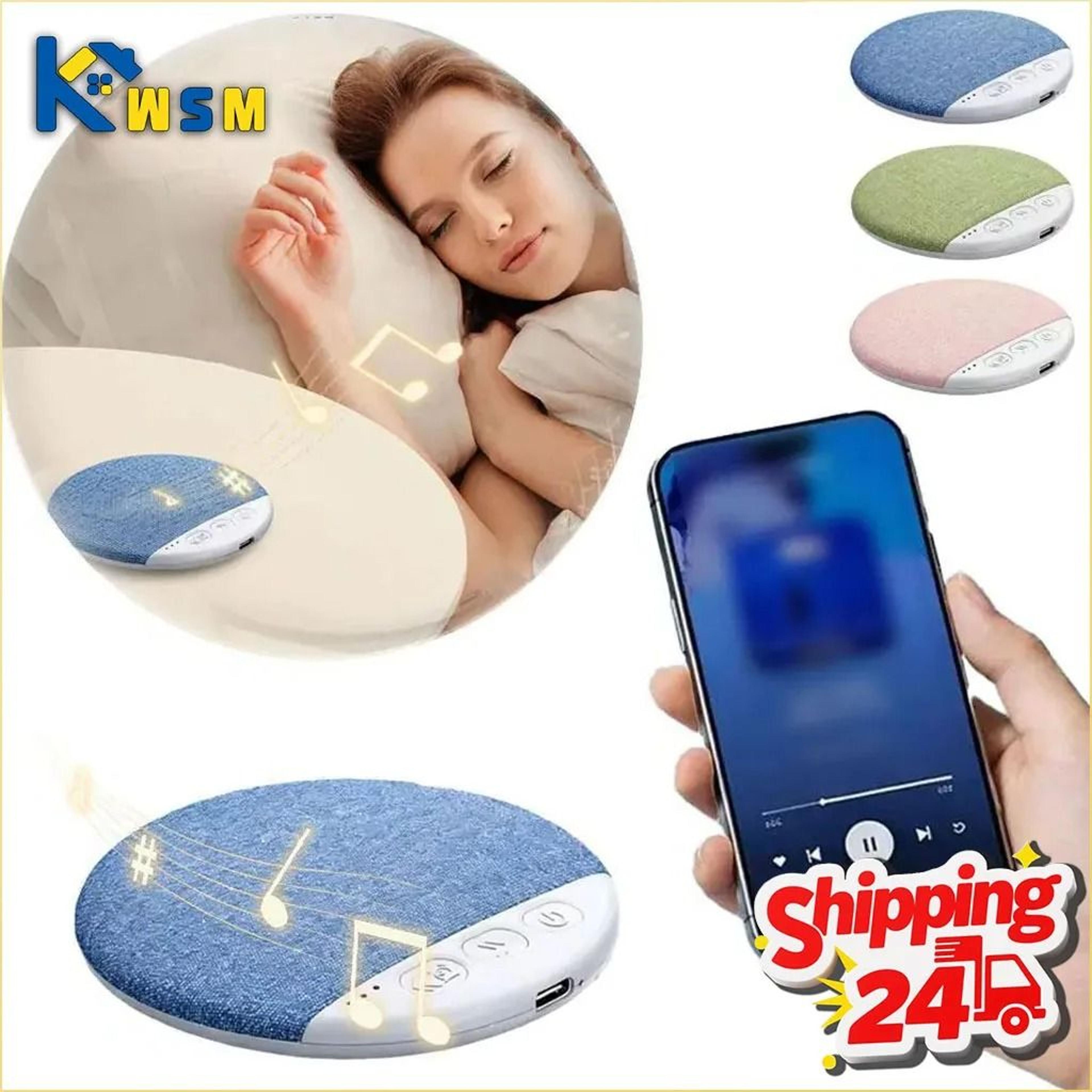 mini wireless bluetooth under-pillow sleep speaker - bone conduction sound disc for insomnia relief & relaxation