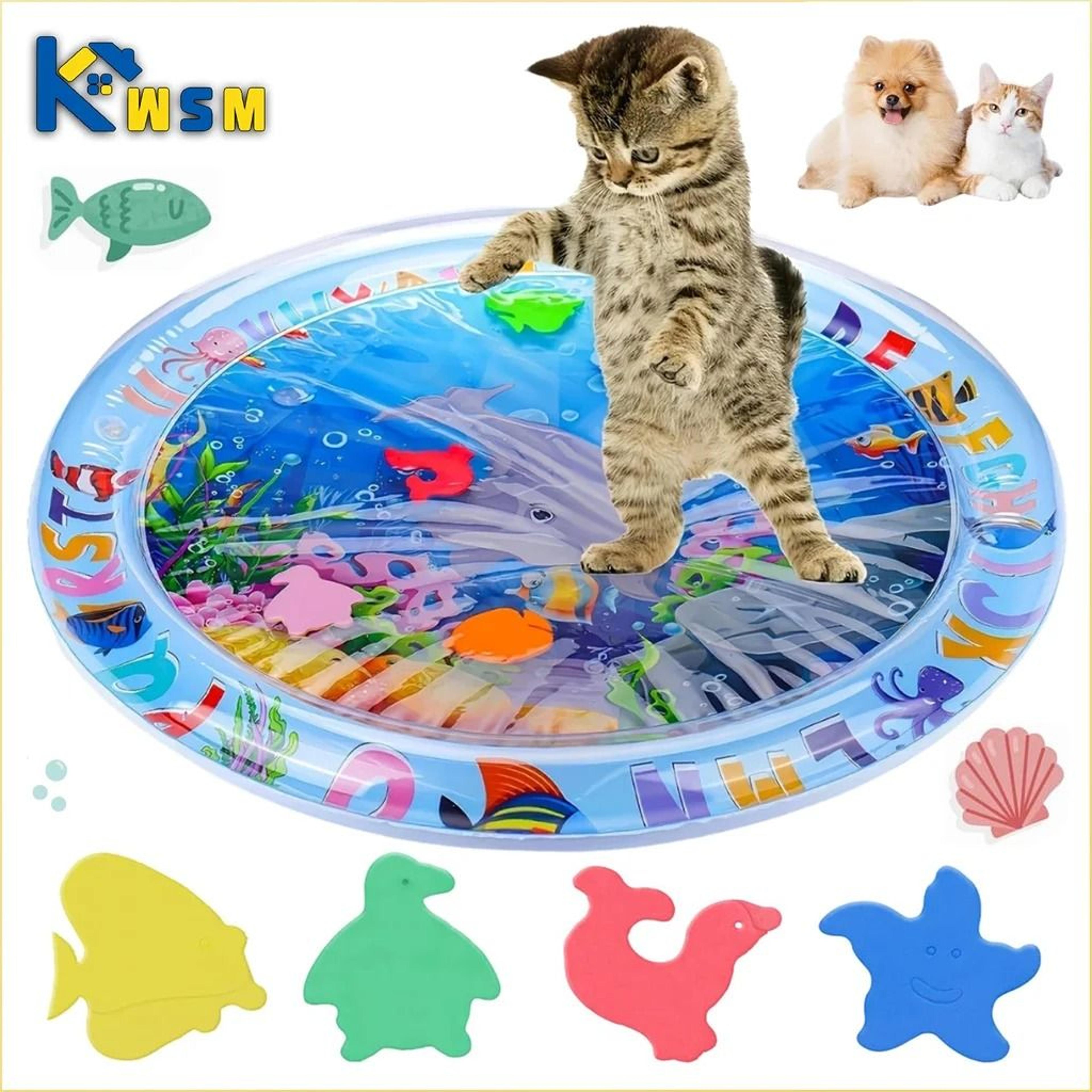 pet water sensory play mat for cats & dogs