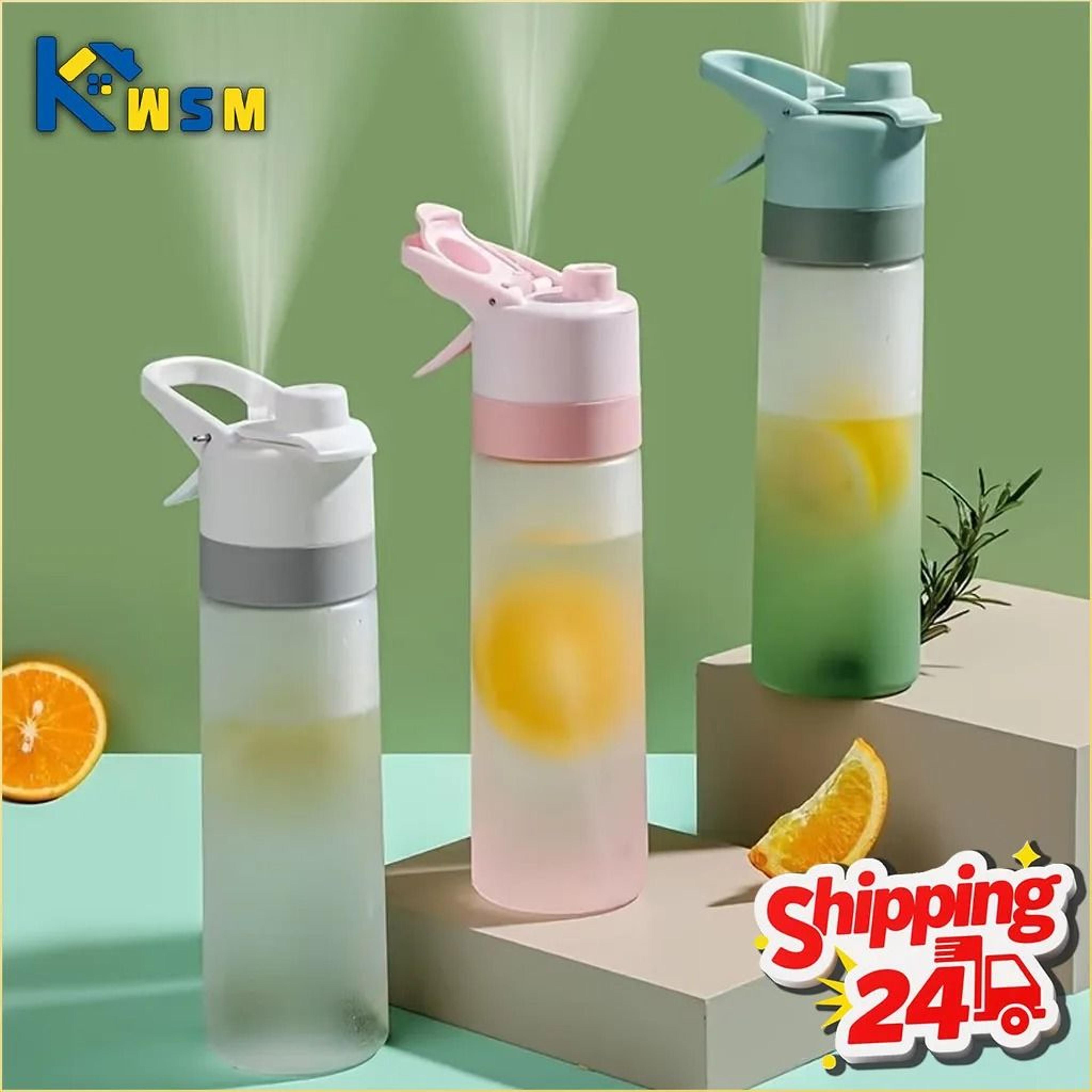 large capacity gradient spray water bottle 650 ml