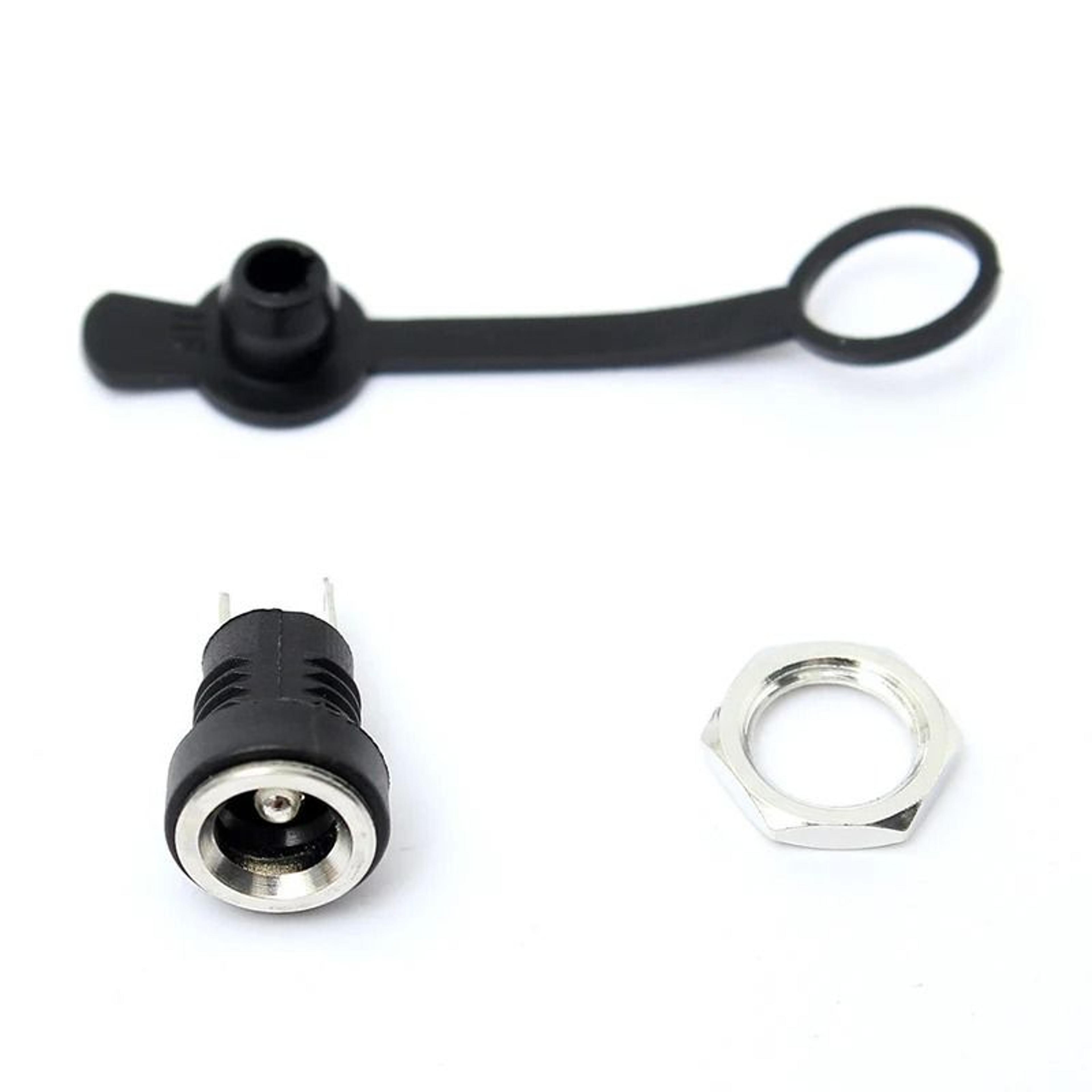 3a 5.5x2.1mm waterproof dc power female jack panel mount connector
