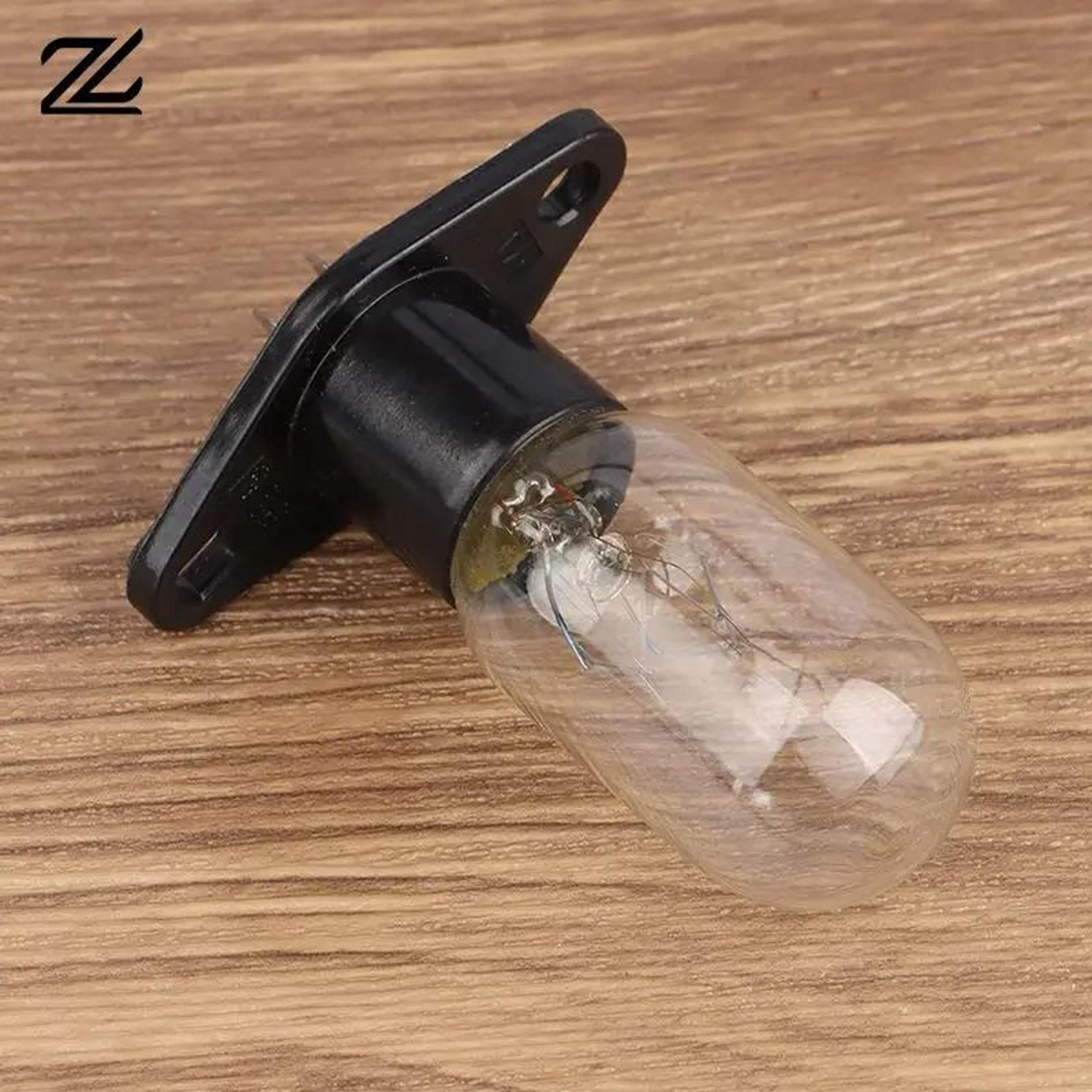 2a 240v 25w universal microwave oven & refrigerator light bulb with holder