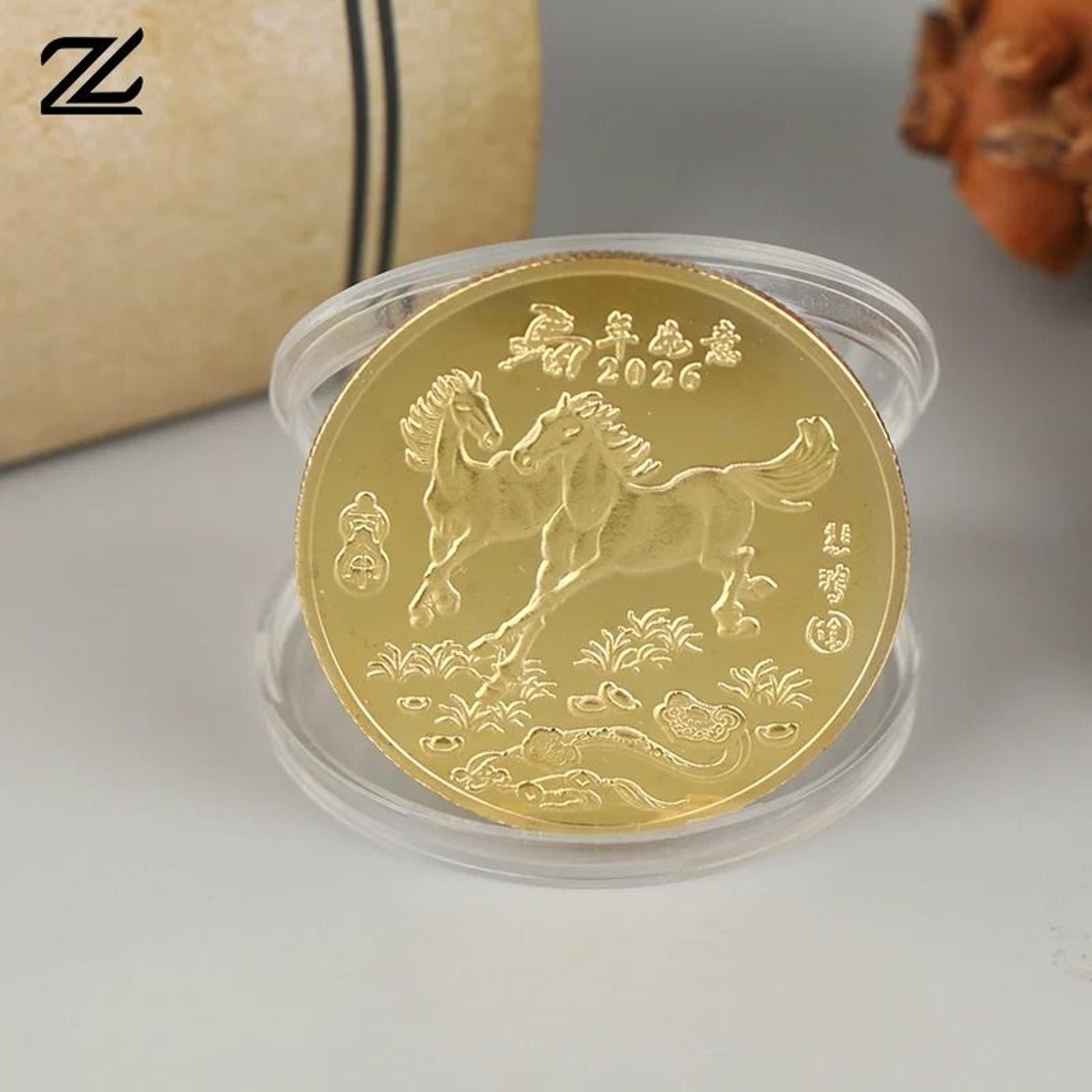 2026 year of the horse chinese lucky souvenir commemorative coin