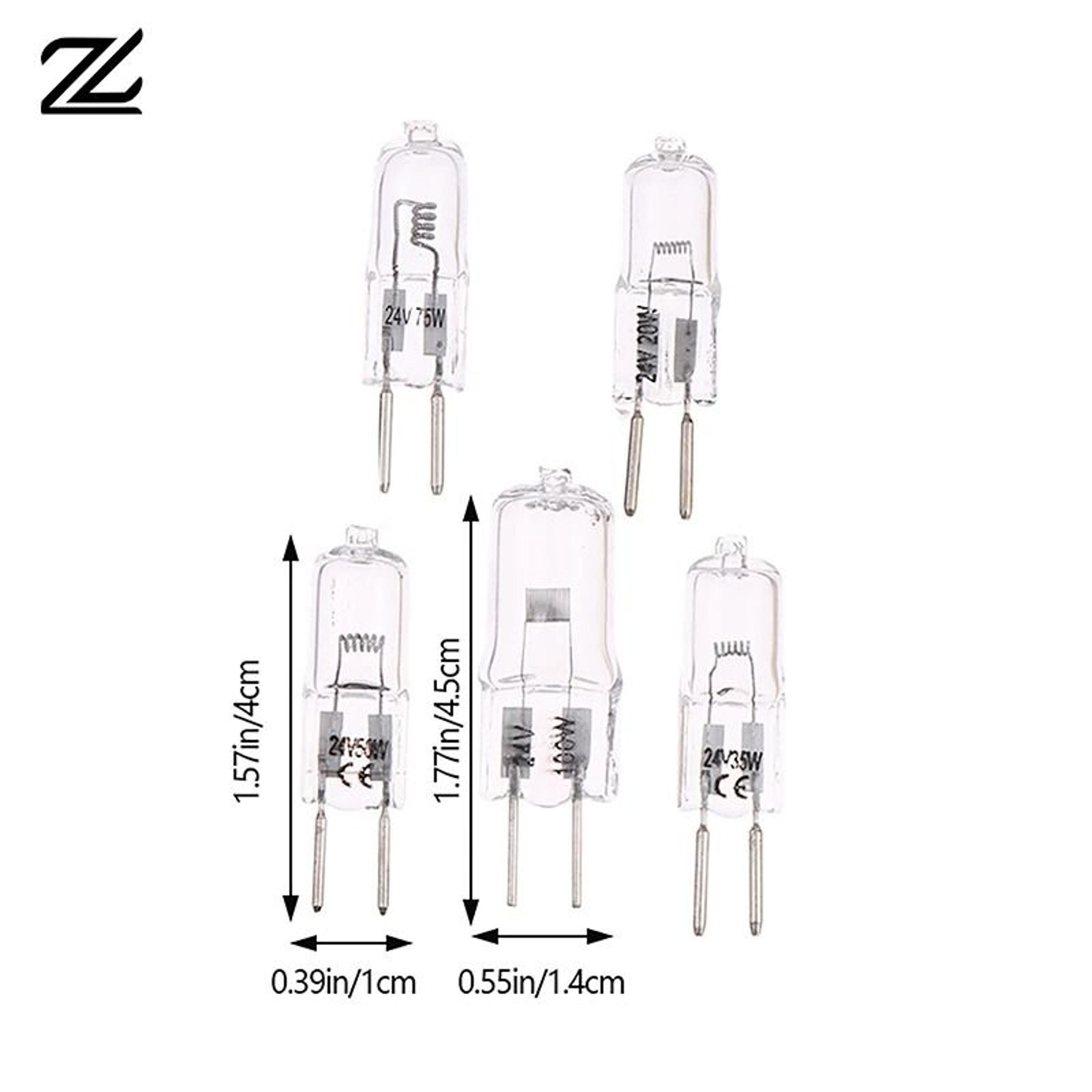 g5.3 24v halogen light bulb (20w, 35w, 50w, 70w, 100w) glass pin lamp beads