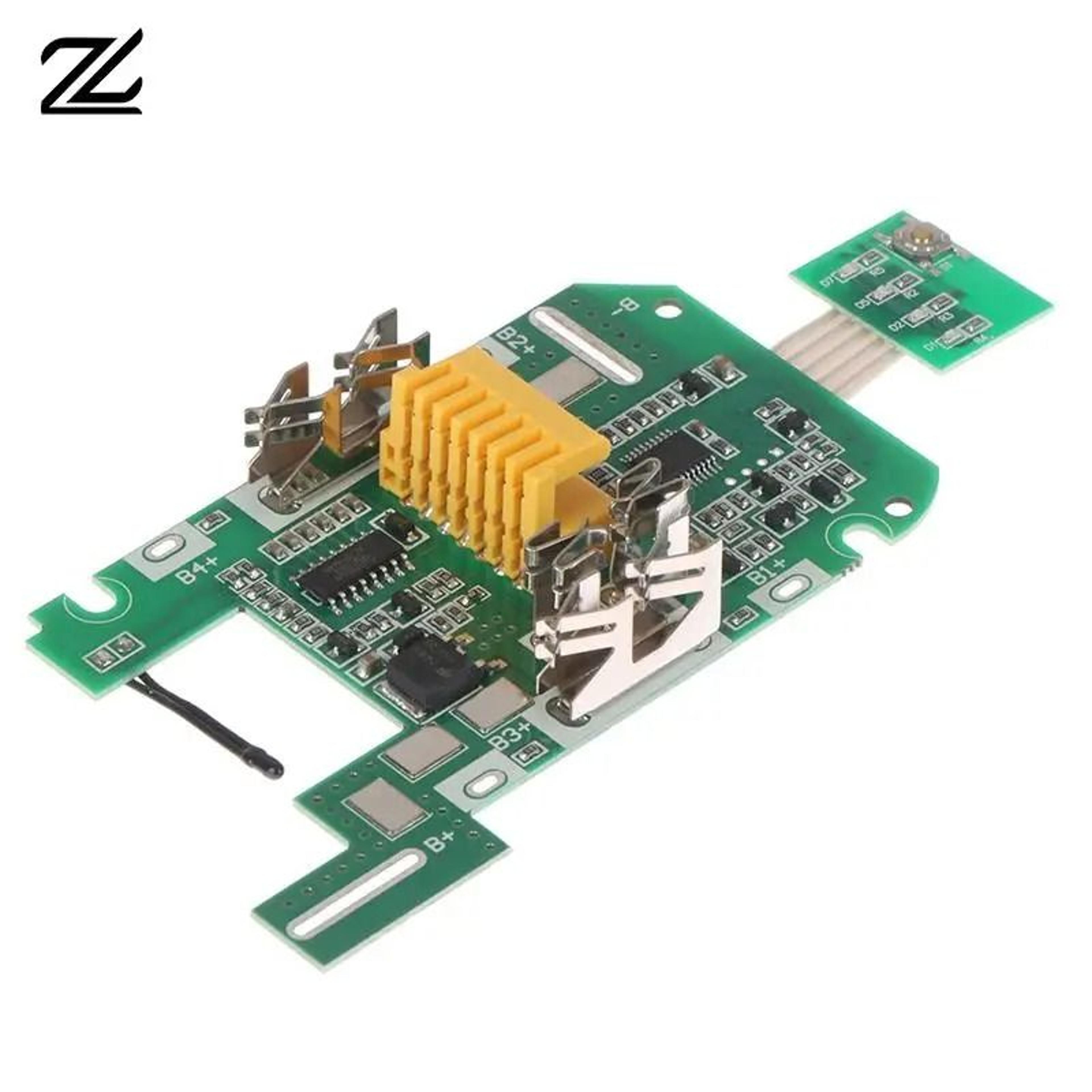18v li-ion battery charging protection pcb circuit board with led indicator for makita bl1830b bl1840b bl1850b