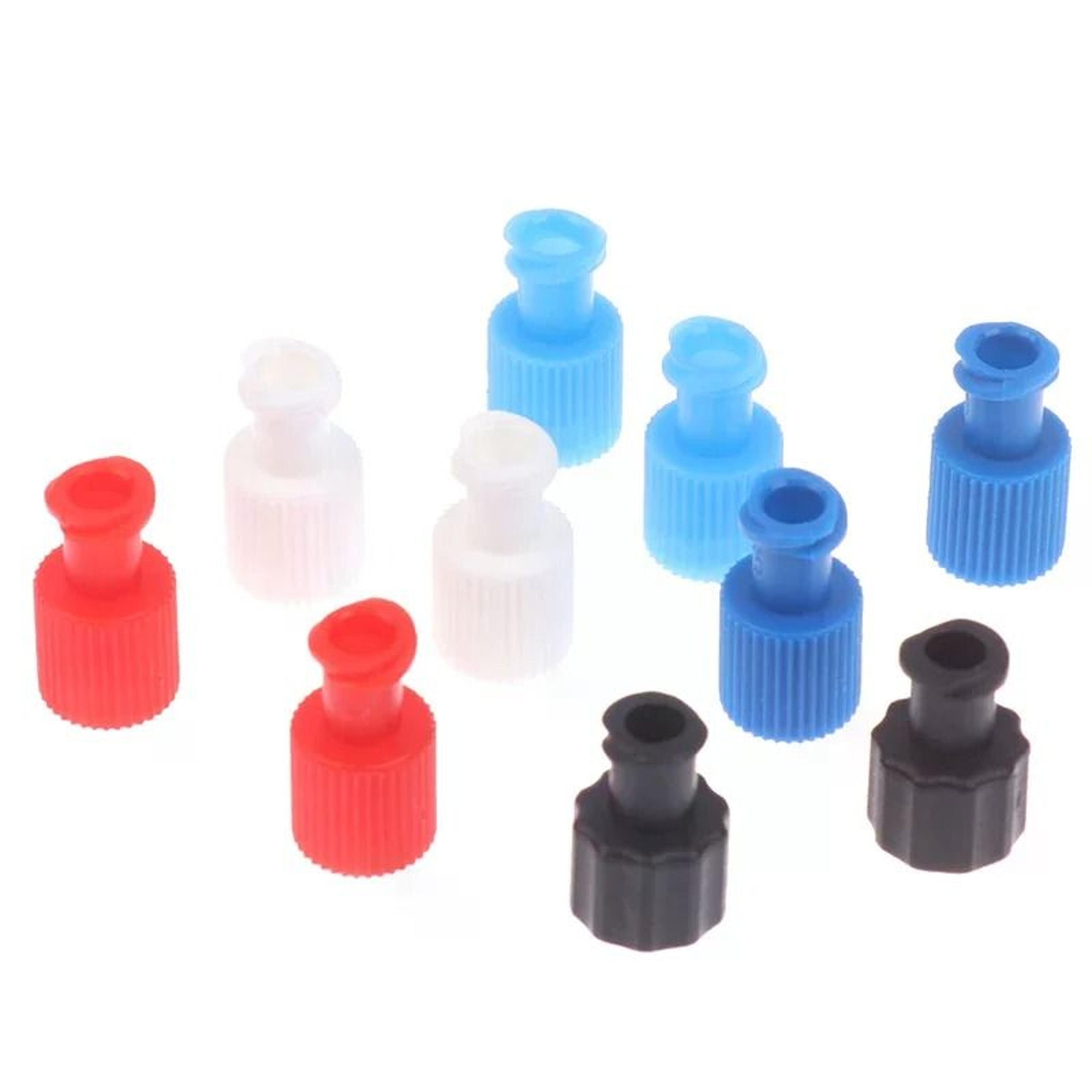 10pcs integrated pp luer lock plug adapters (male & female syringe end caps)