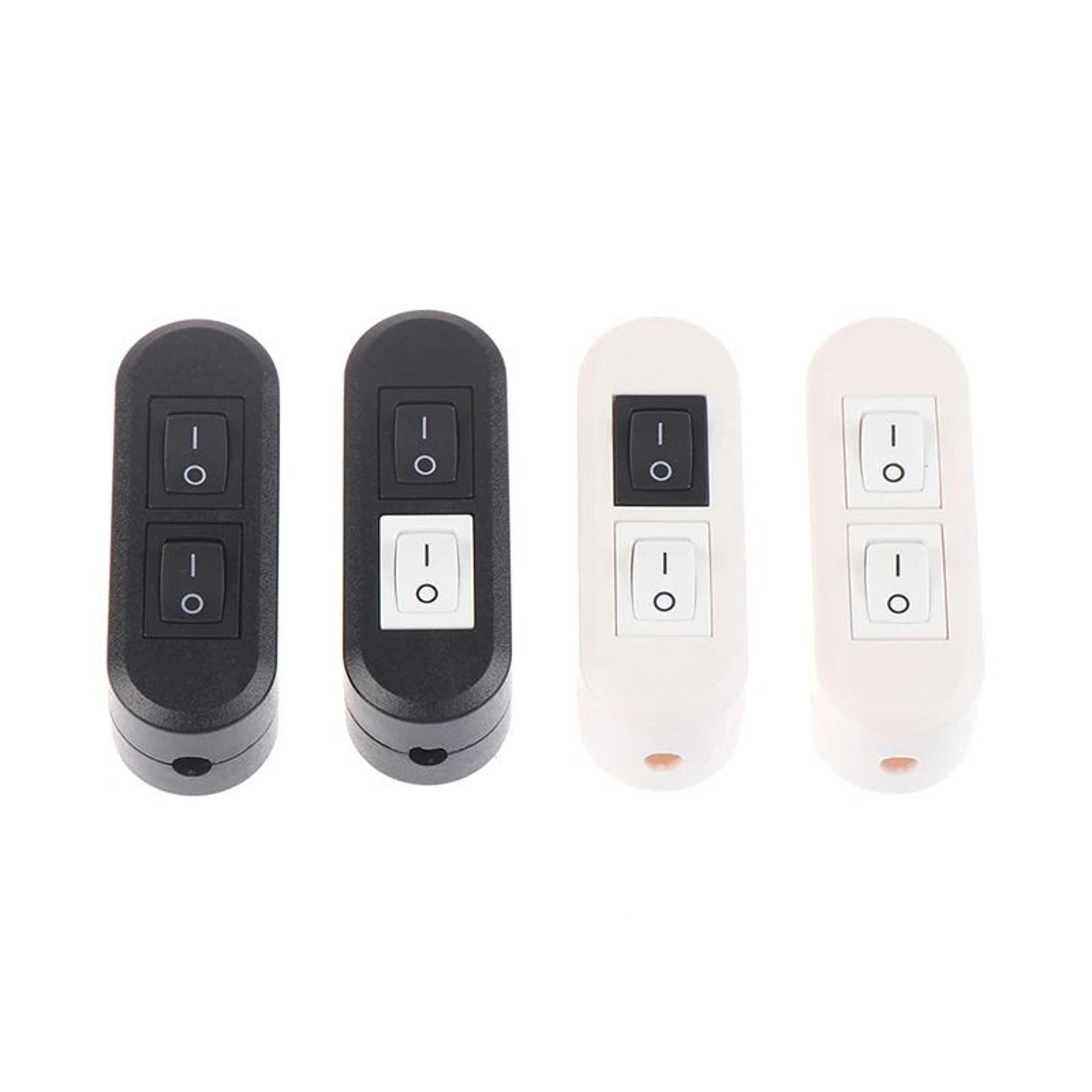 in-line dual control double button switch for mother-child floor & table lamps