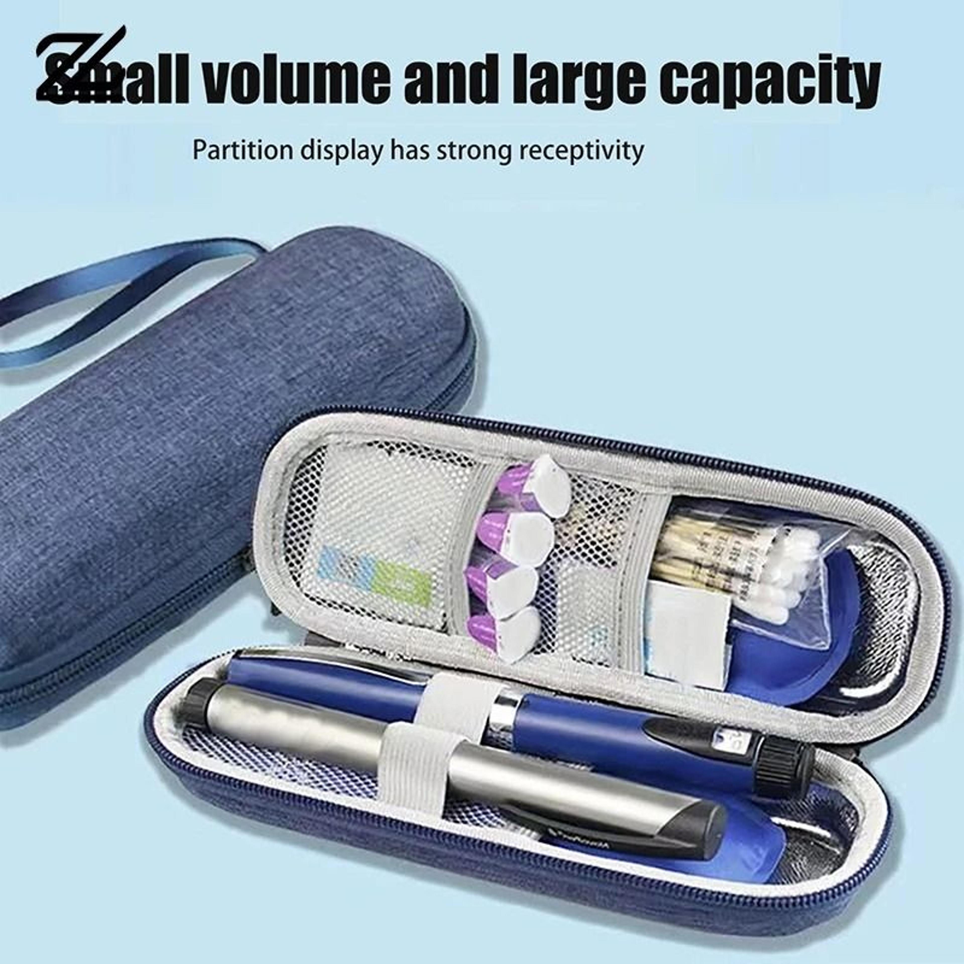 waterproof eva thermal insulated insulin cooling bag (portable diabetic medicine travel case)