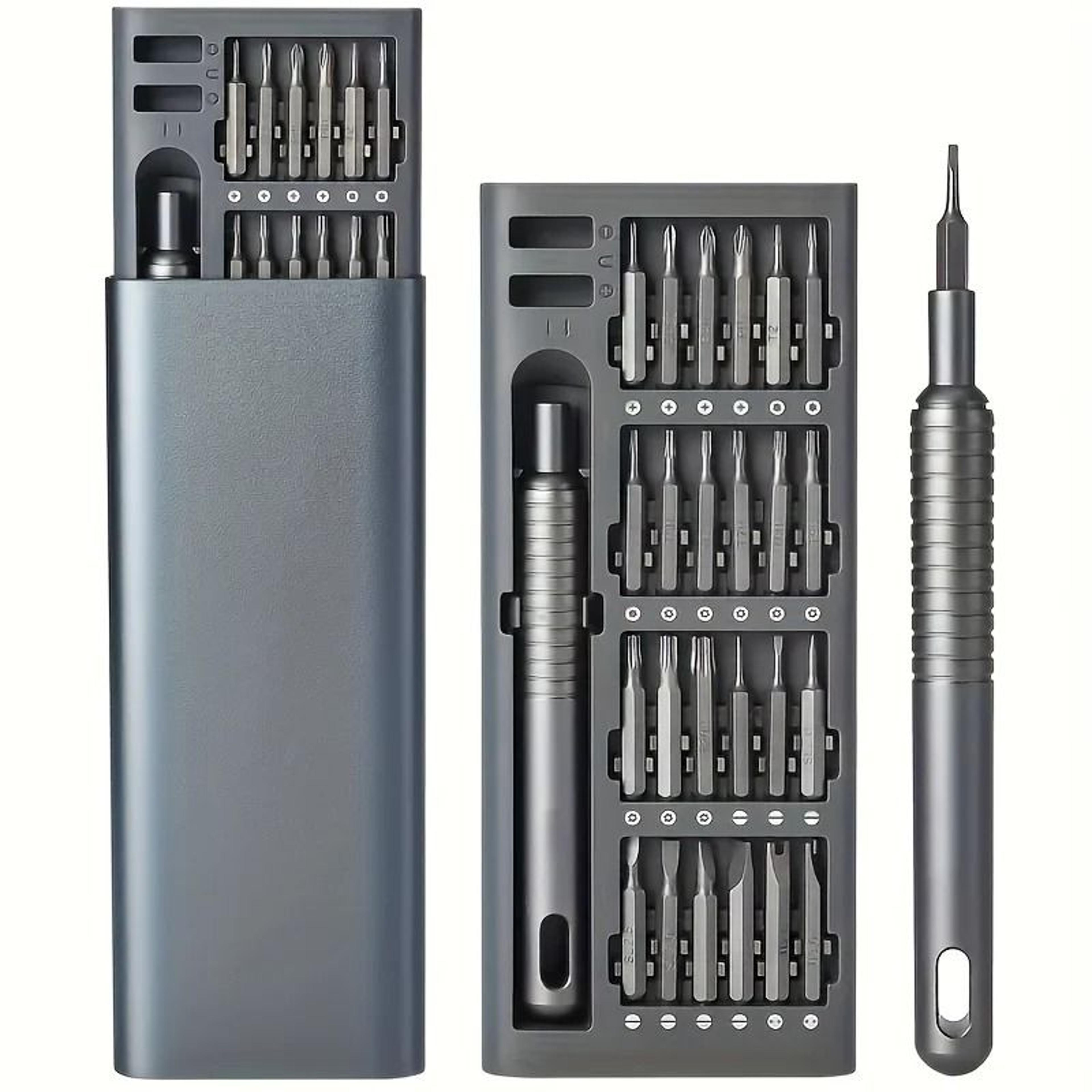 24-in-1 digital maintenance precision screwdriver set with magnetic storage case