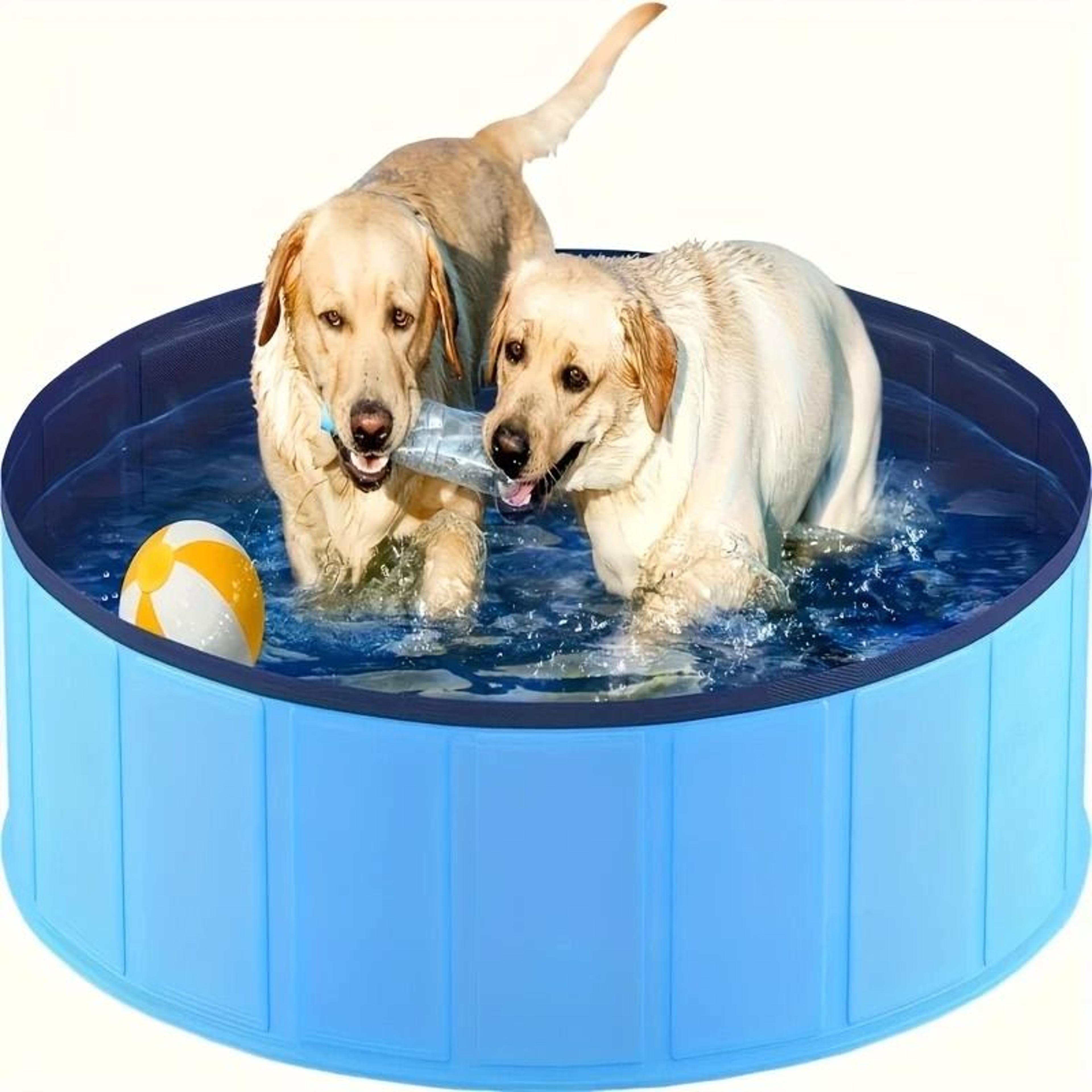 portable blue pet bath tub for indoor & outdoor use