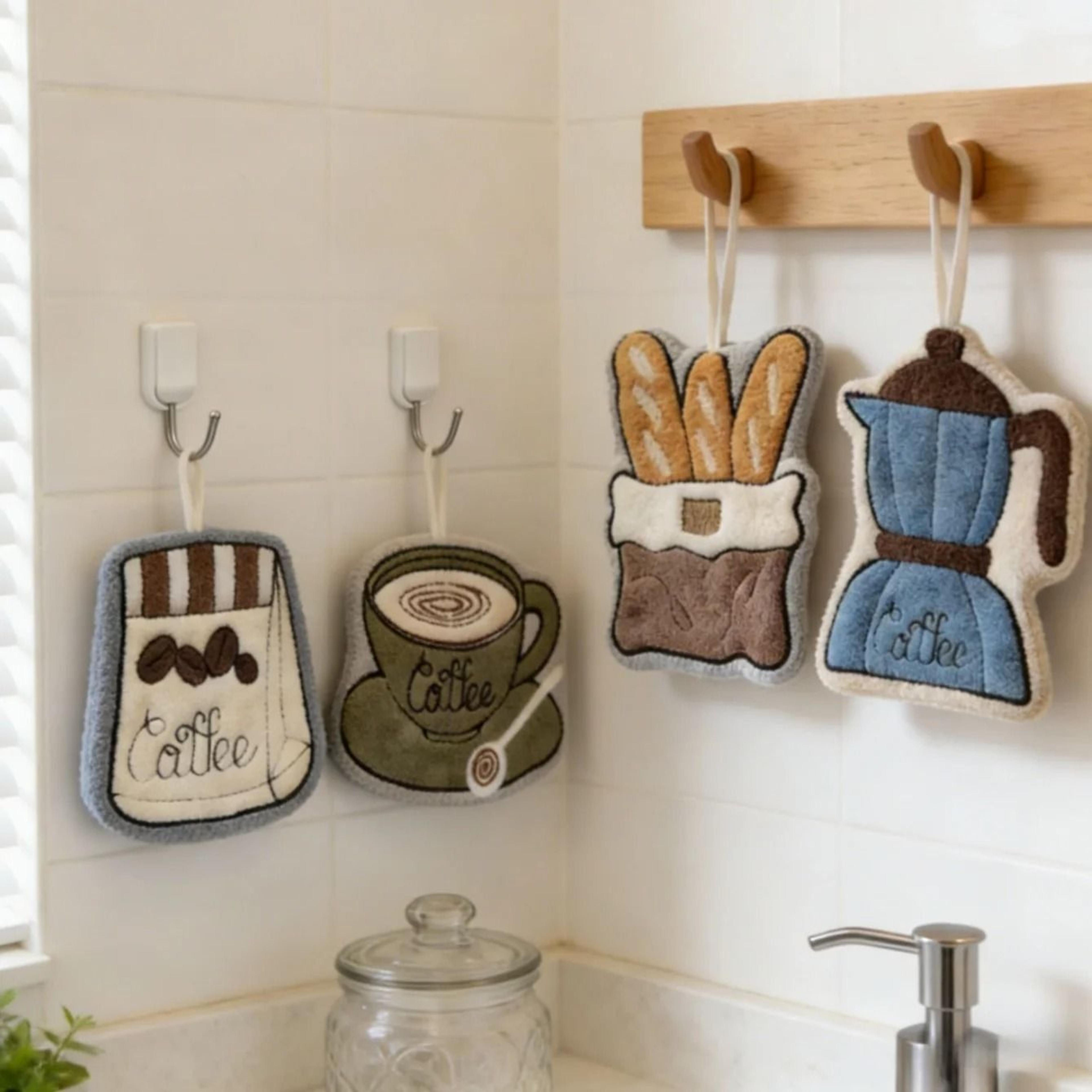 decorative lightweight fast-drying hand towels for bathroom & kitchen