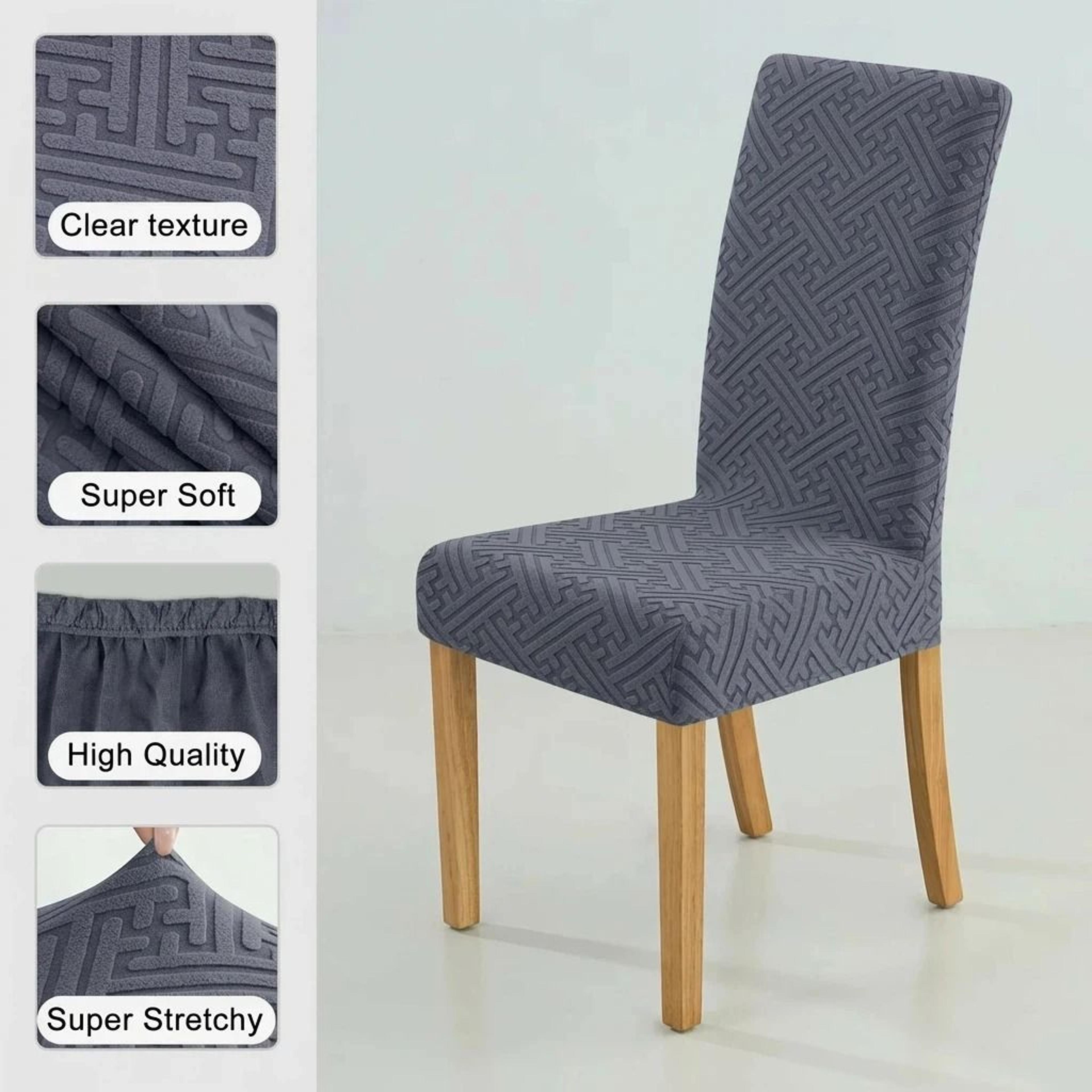 universal jacquard dining chair cover (anti-dust stretch spandex slipcover)